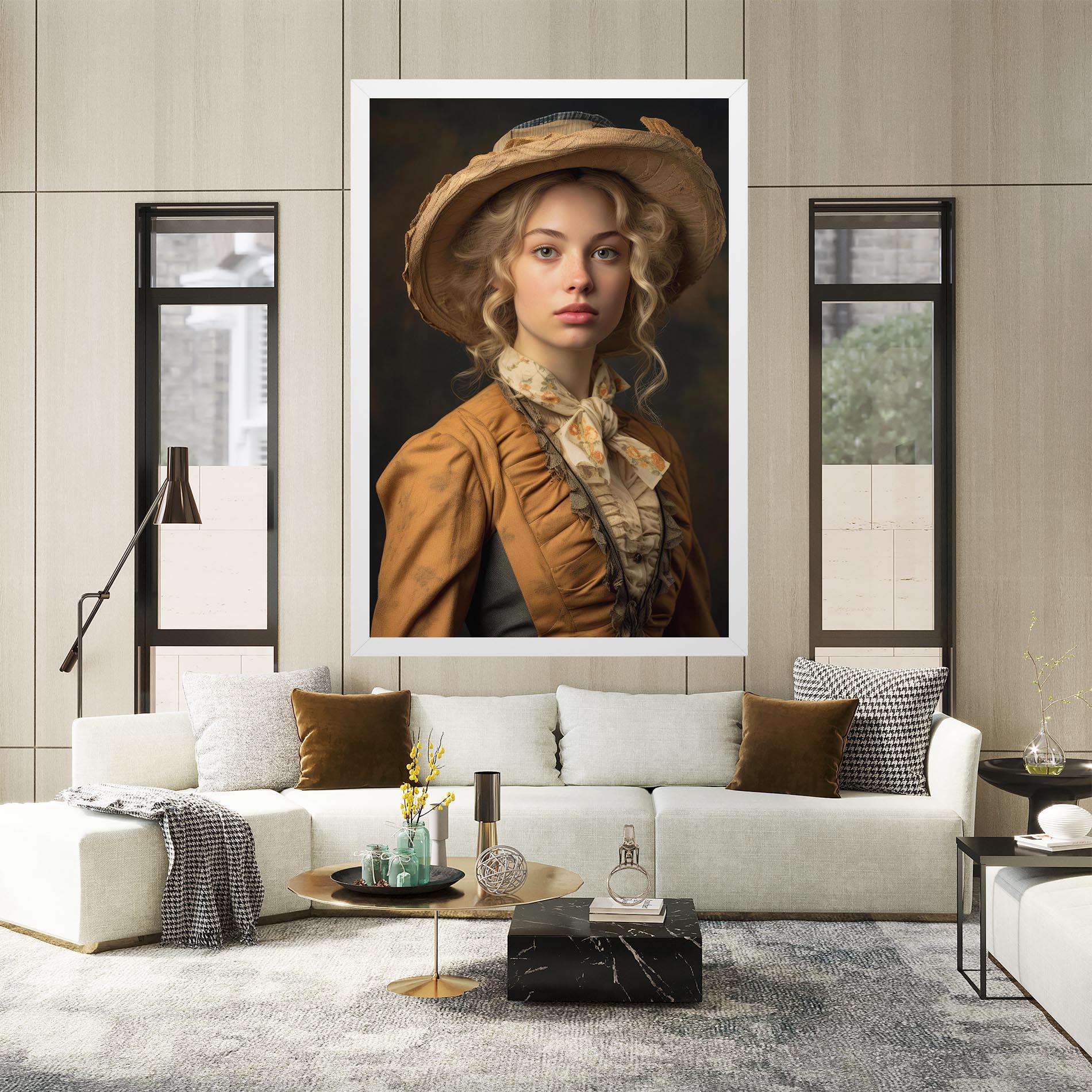 Leinwandbild Pretty Vintage Blonde mockup 2