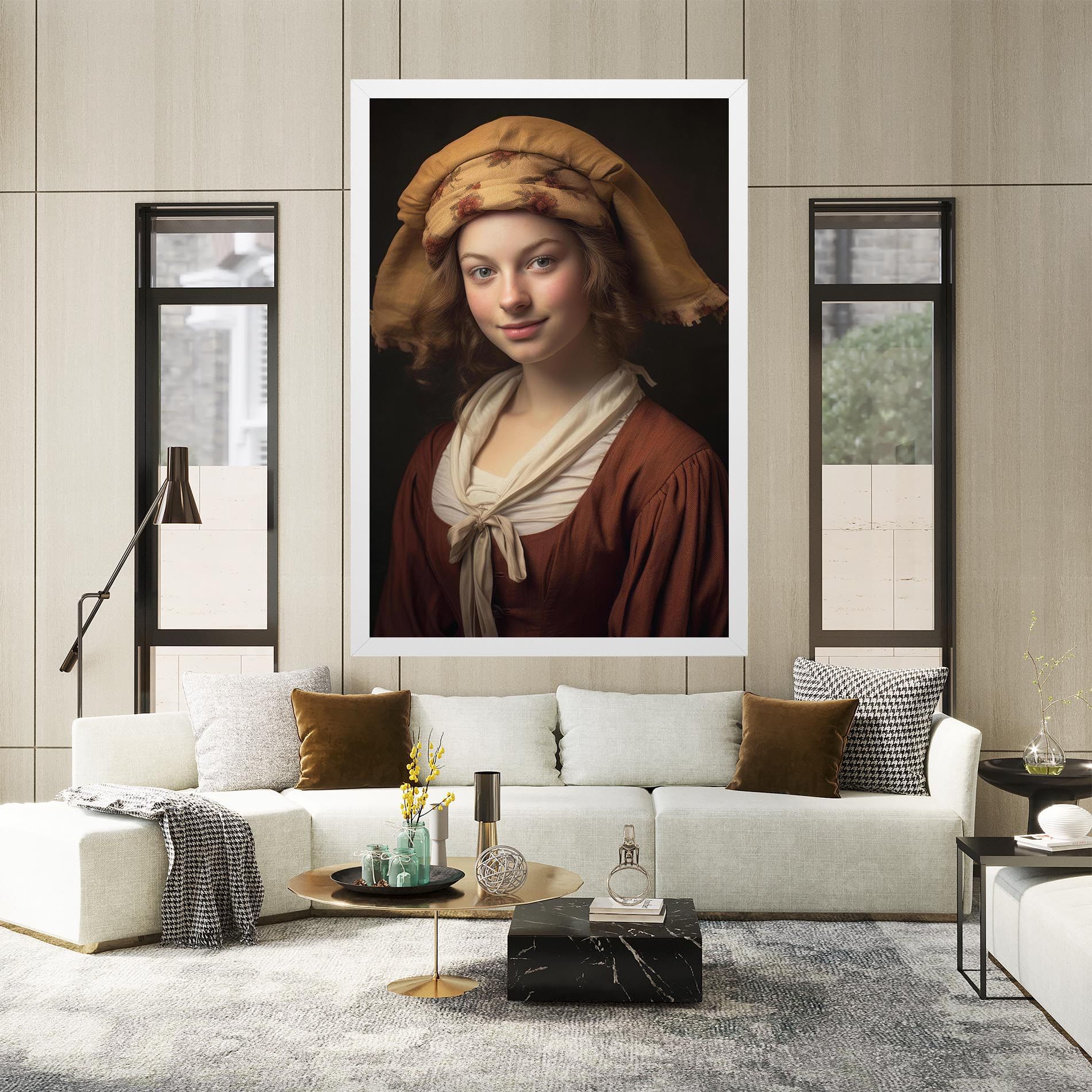 Young Vintage Woman mockup 2