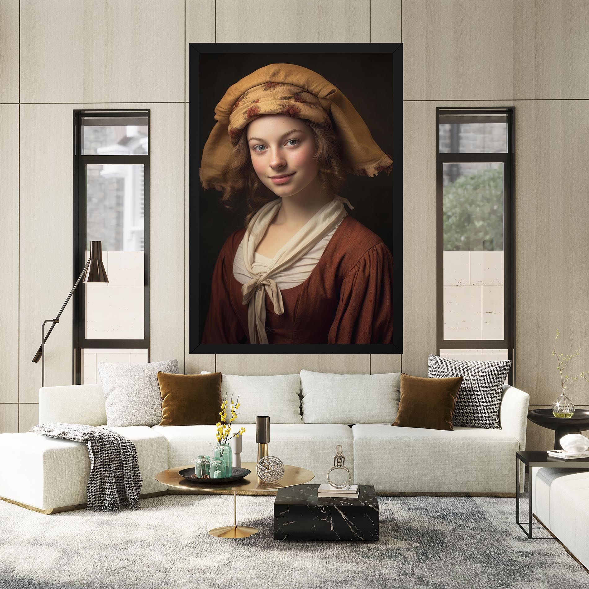 Young Vintage Woman mockup 2