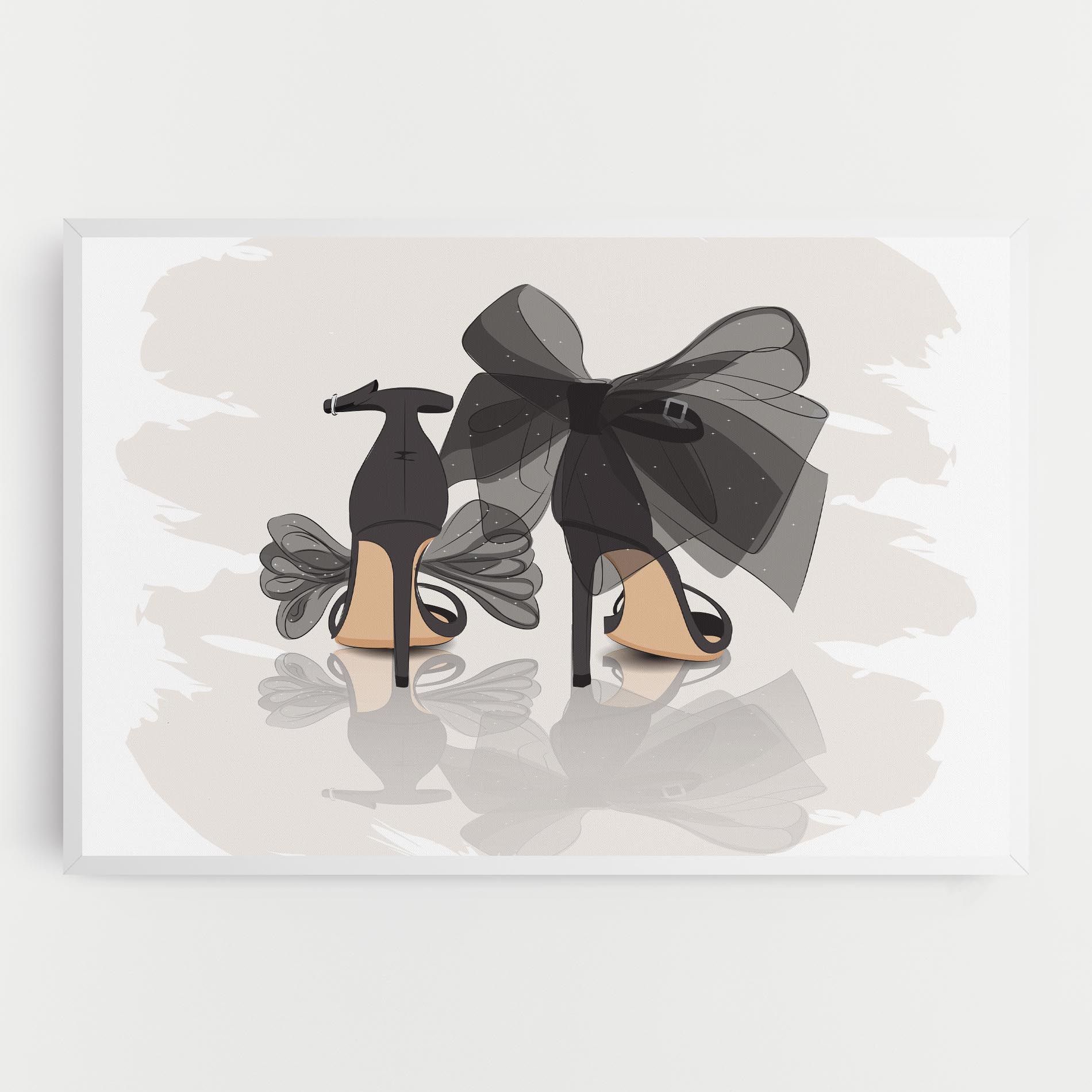 Black Bow Heels mockup 0