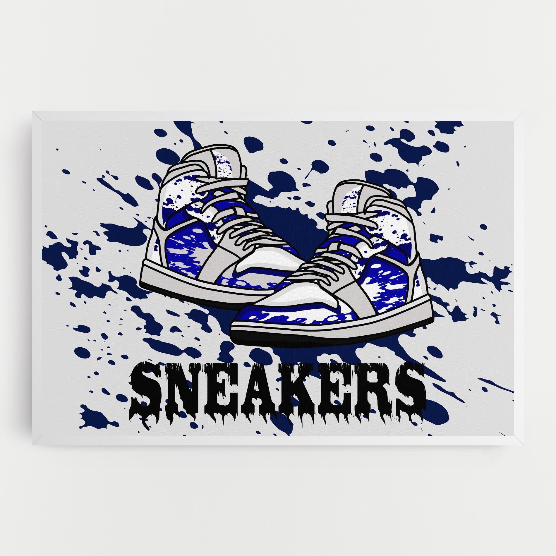 Dark Blue Sneakers mockup 0
