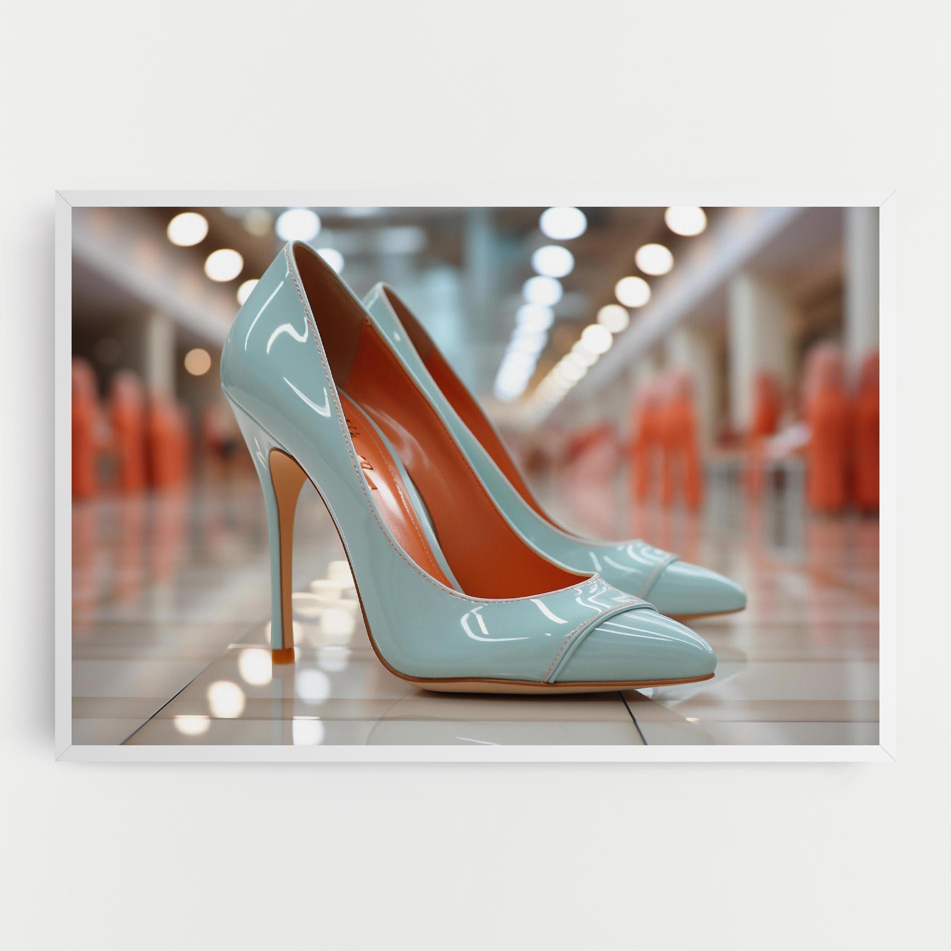 Leinwandbild Light Blue Heels mockup 0