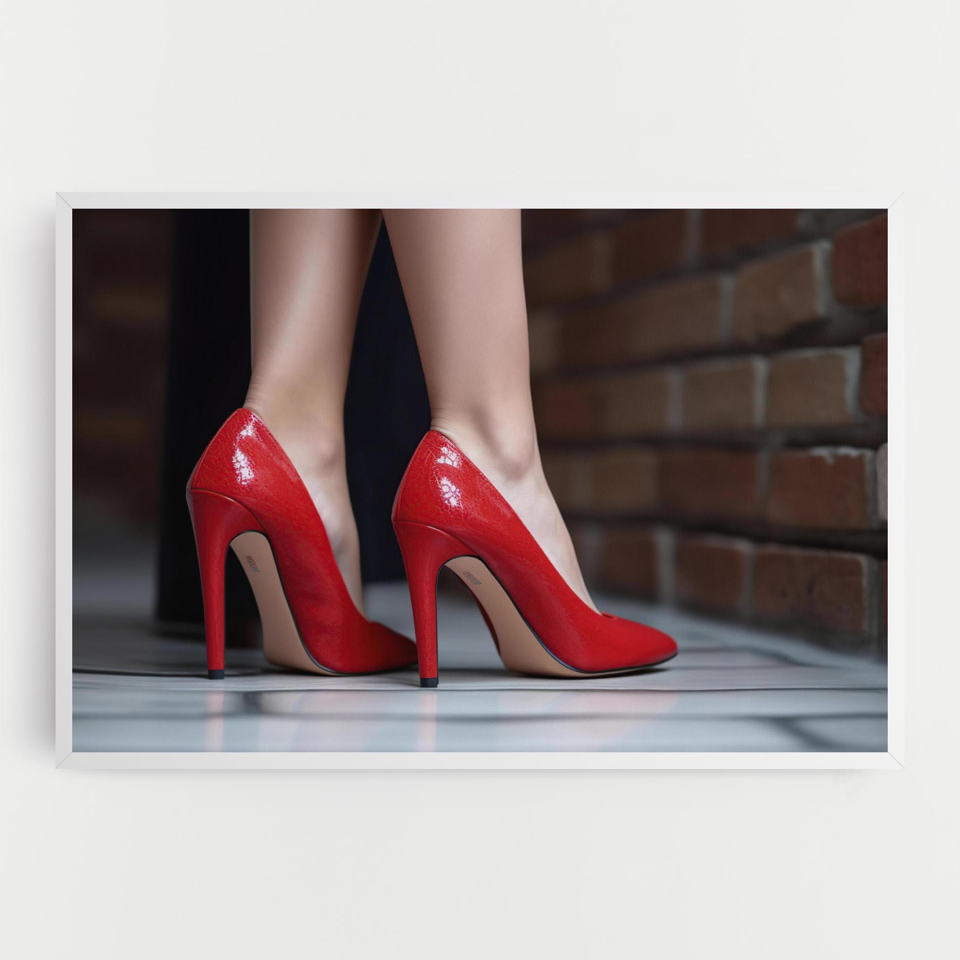 Leinwandbild Sexy Red Heels mockup 0