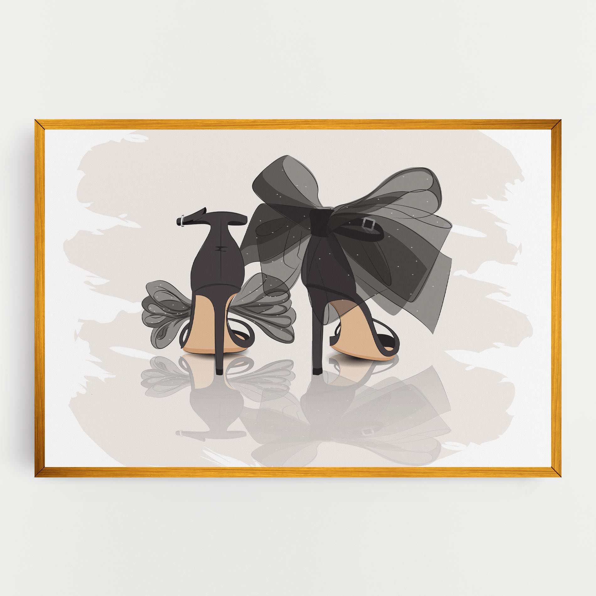 Black Bow Heels mockup 0