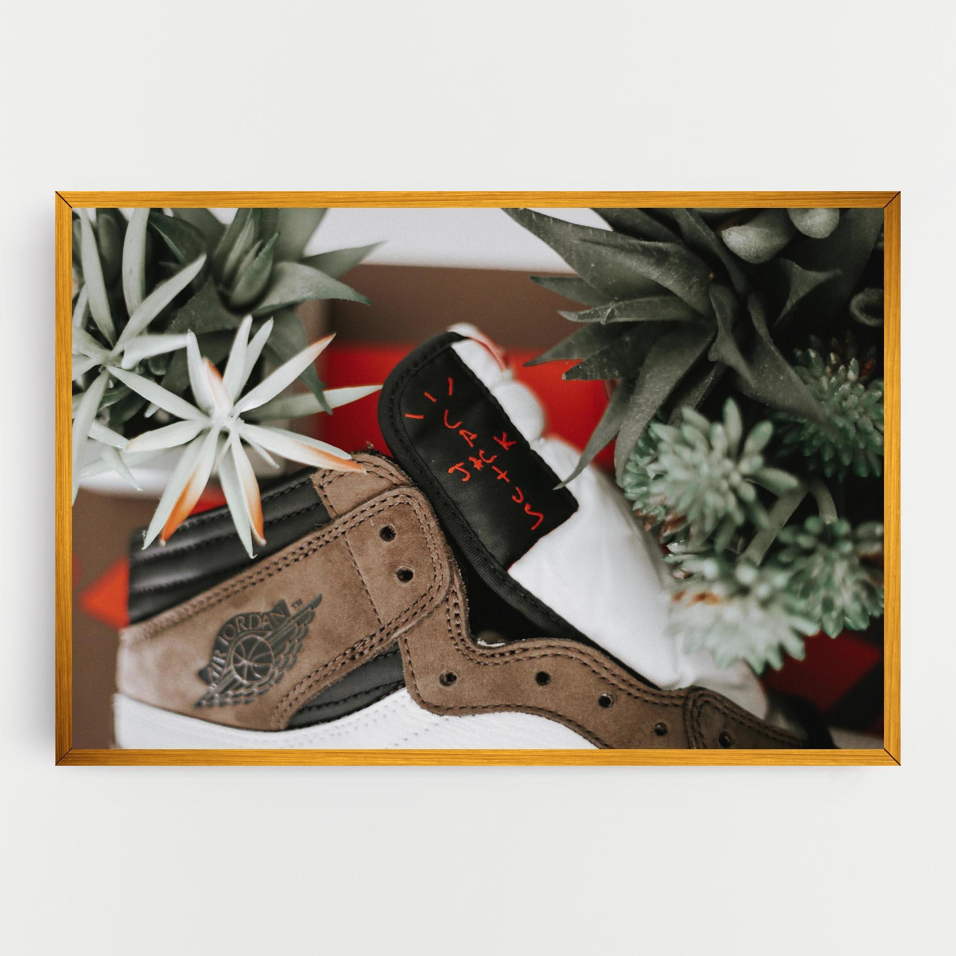 Leinwandbild Brown Air Jordan mockup 0