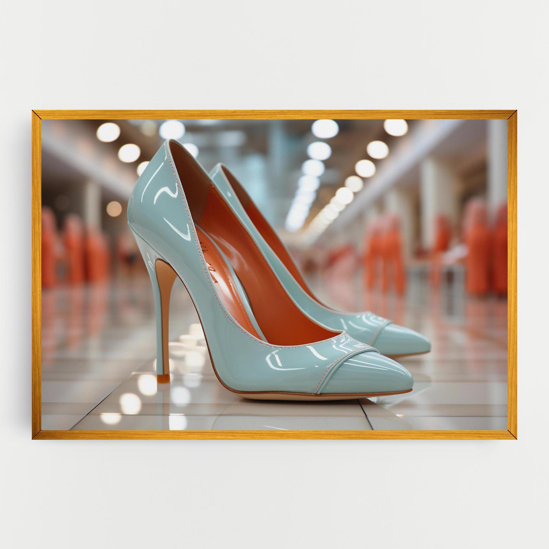 Leinwandbild Light Blue Heels mockup 0