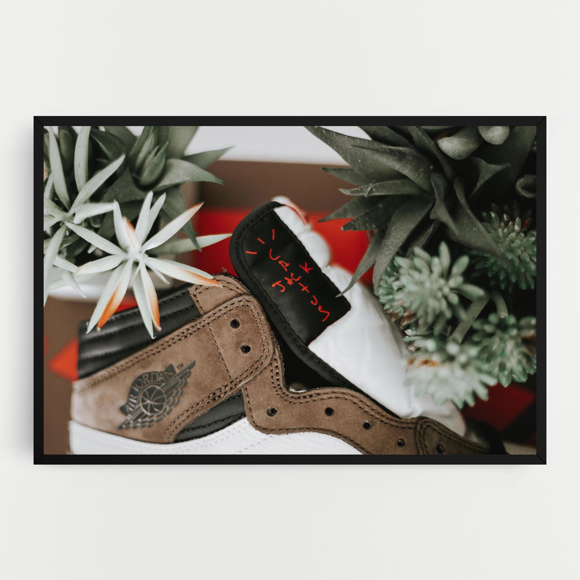 Leinwandbild Brown Air Jordan mockup 0