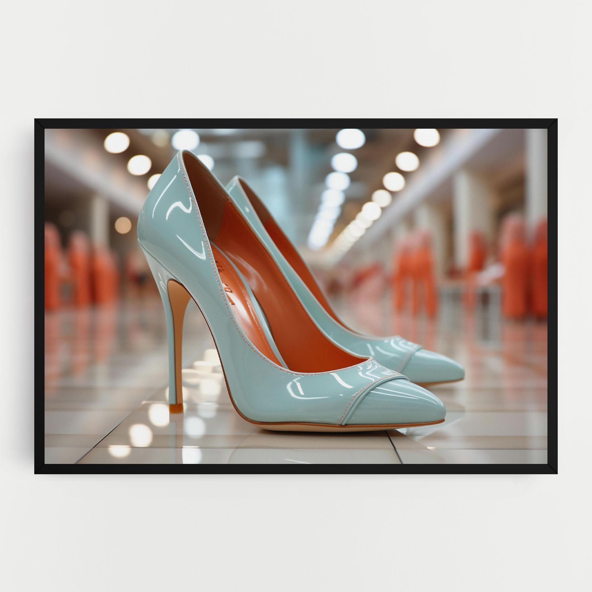 Leinwandbild Light Blue Heels mockup 0