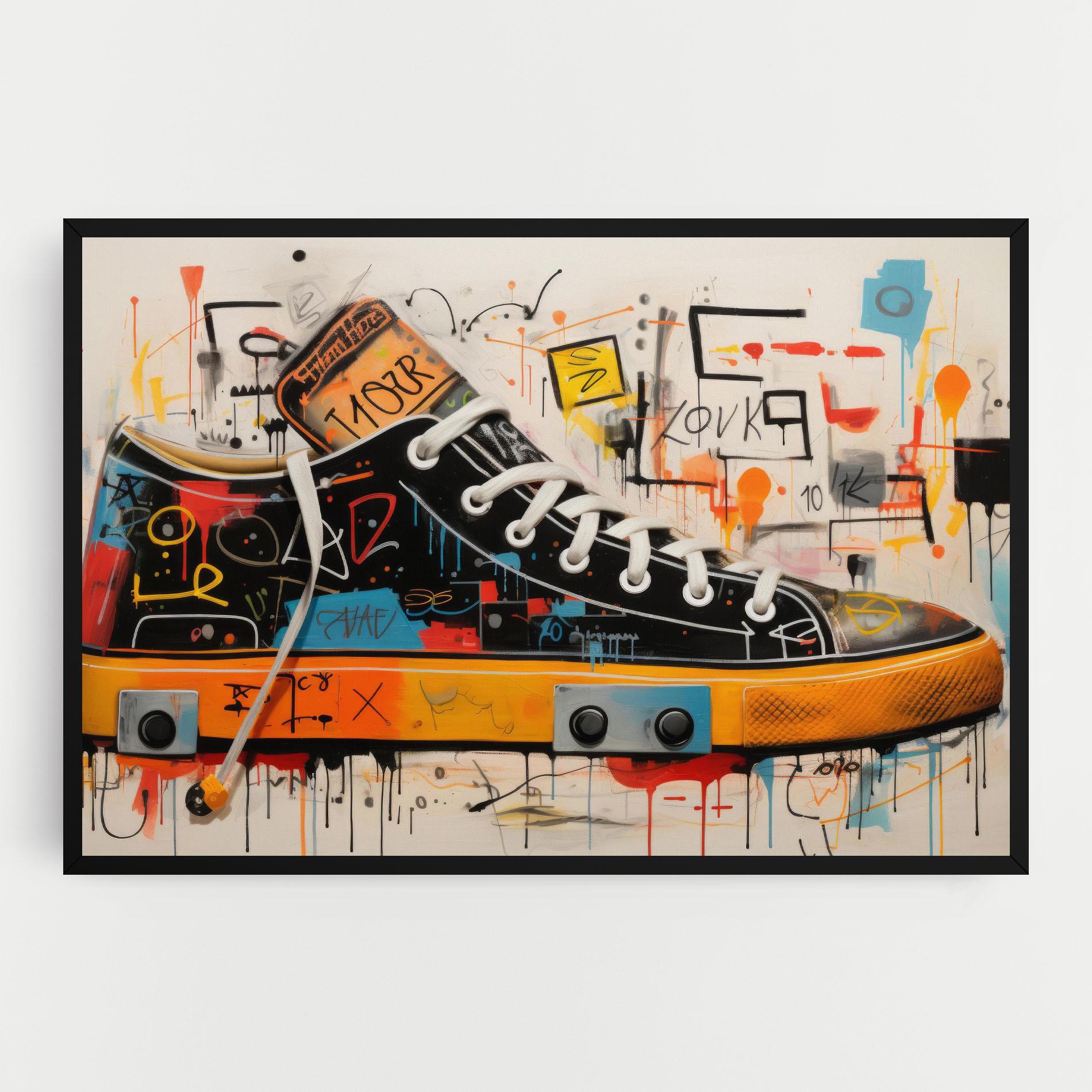 Leinwandbild Teenager Sneakers mockup 0