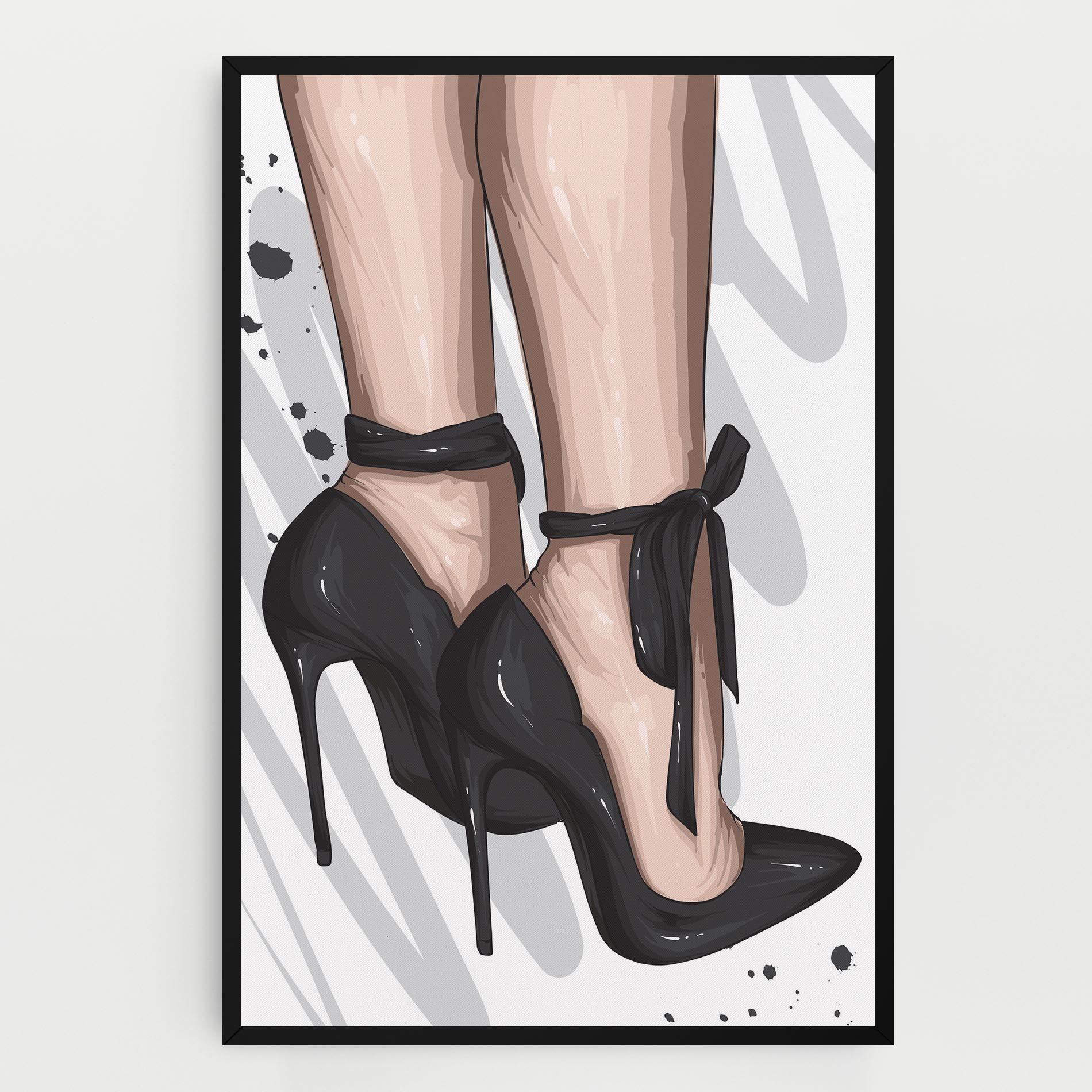 Black Woman Shoes mockup 0