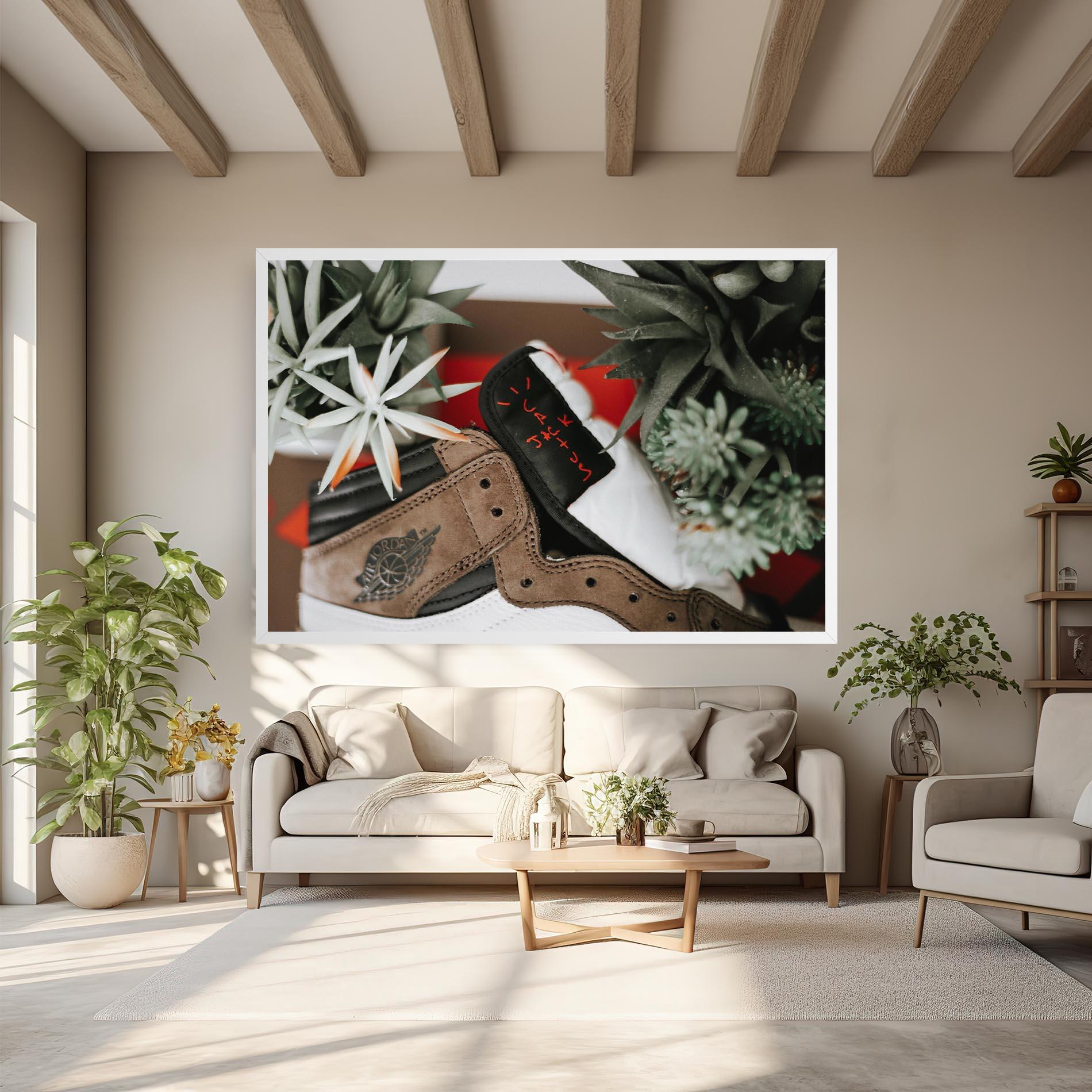 Leinwandbild Brown Air Jordan mockup 6