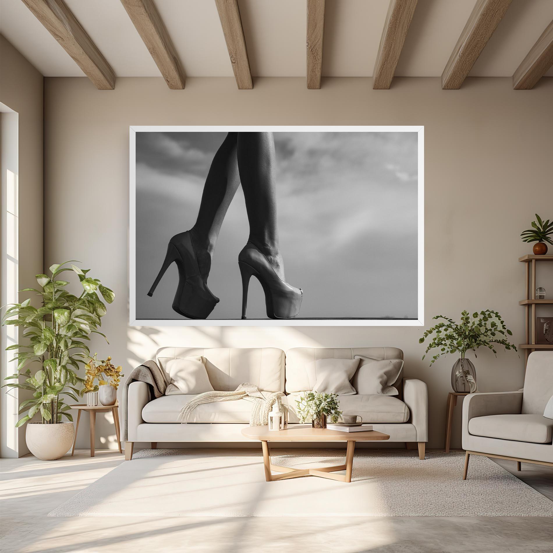 Leinwandbild Heels Sky Background mockup 6