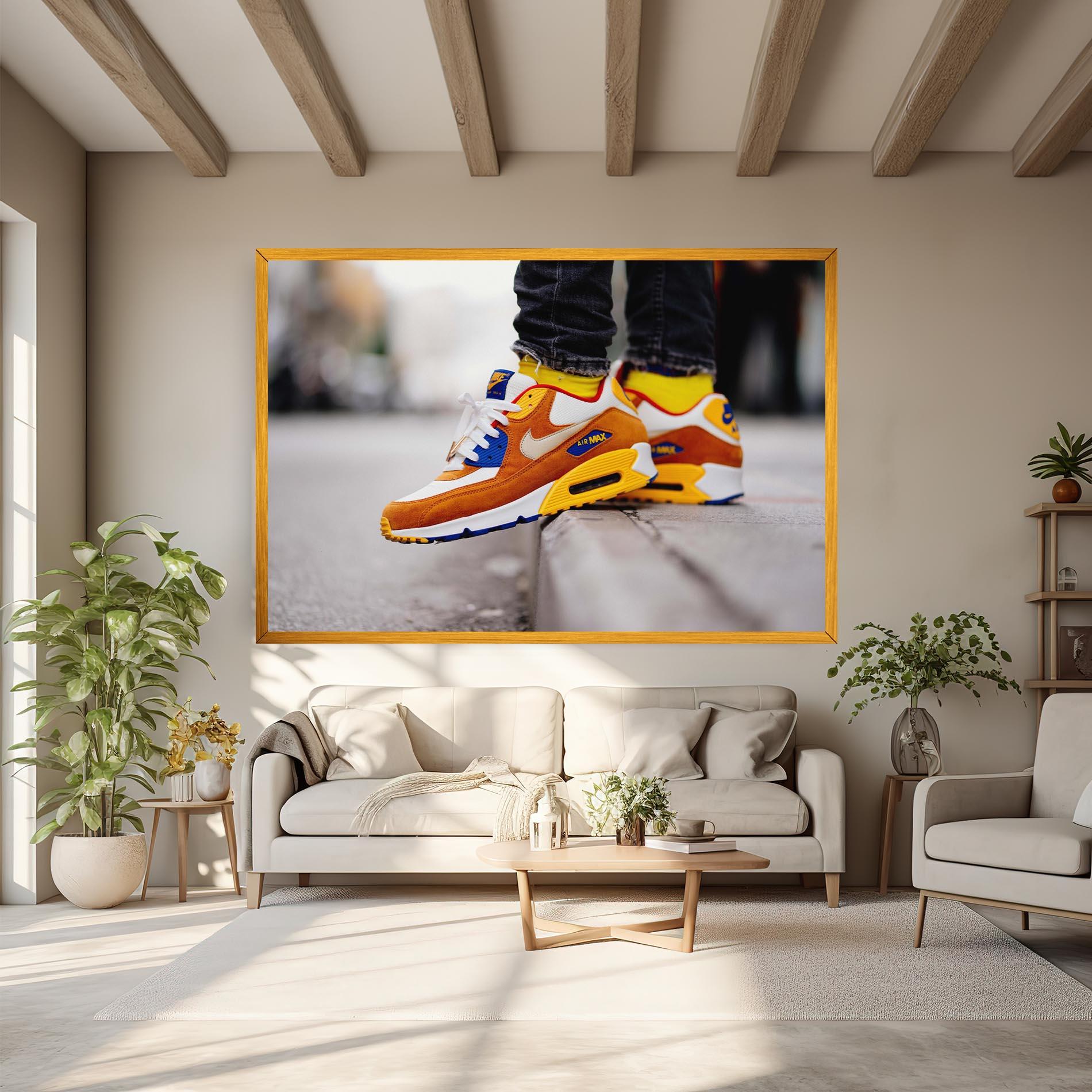 Leinwandbild Nike Air Max Shoes mockup 6