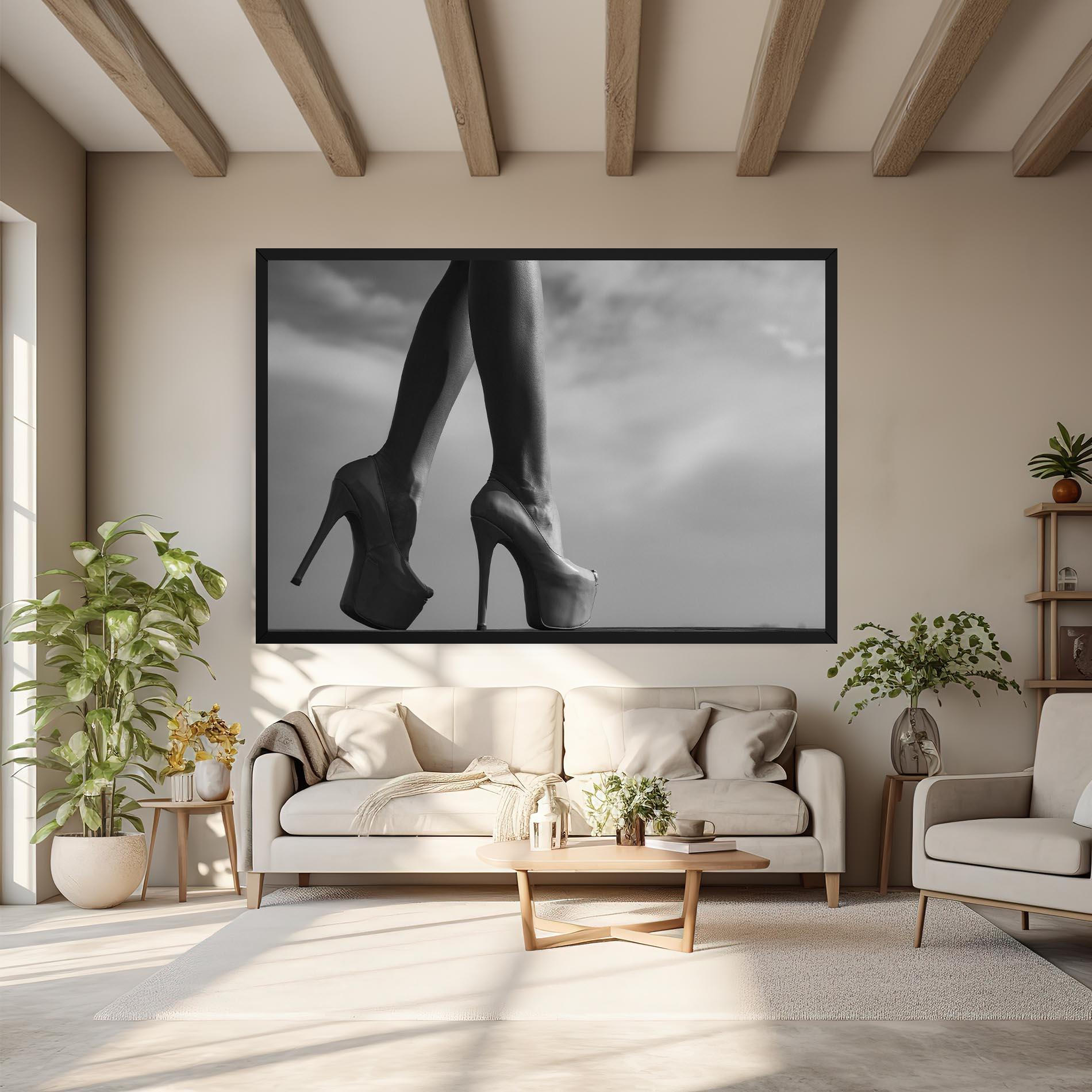 Leinwandbild Heels Sky Background mockup 6