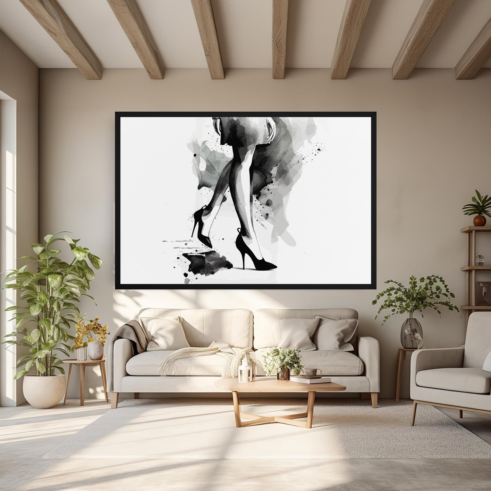 Watercolor Shoes mockup 6