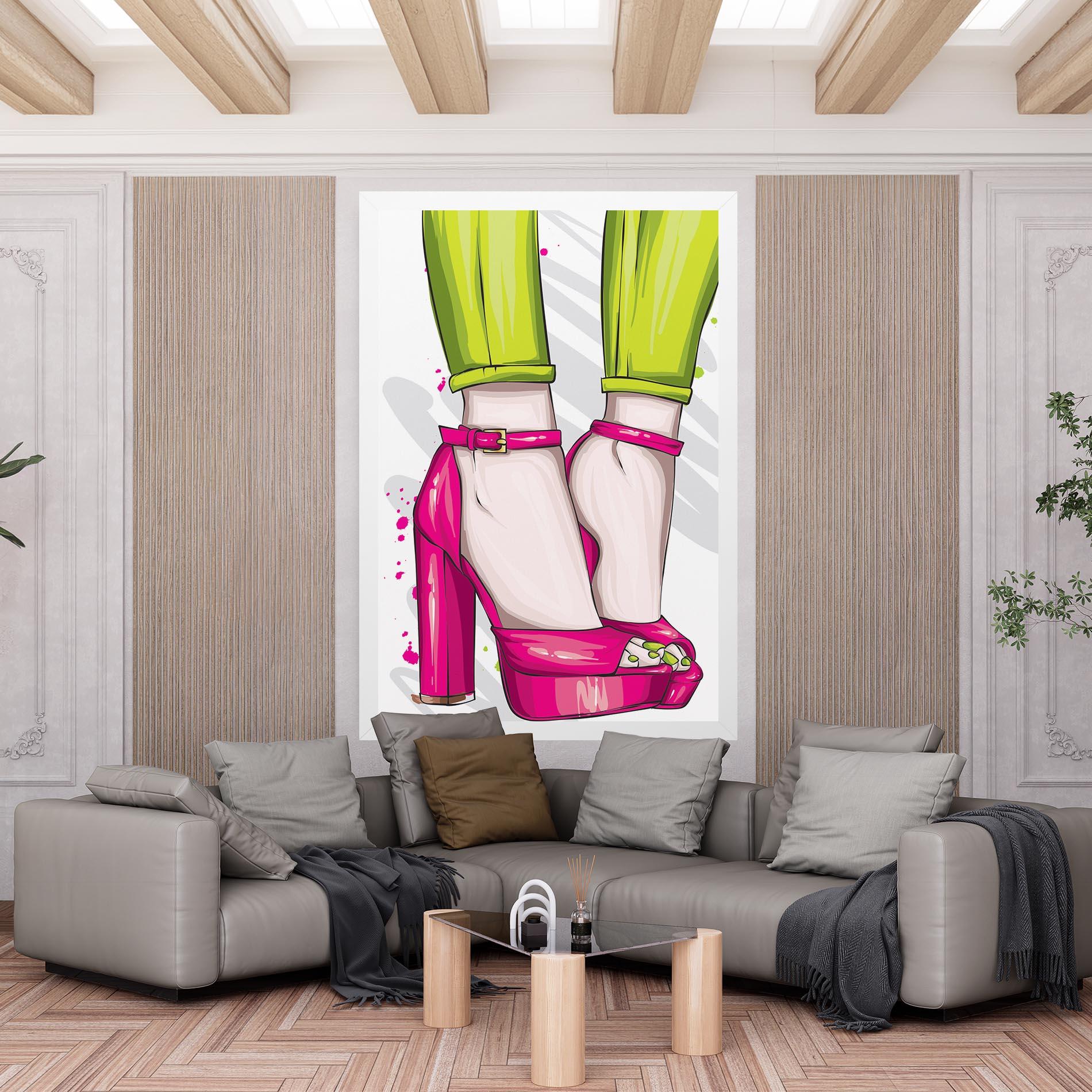 Leinwandbild Green Nails mockup 6