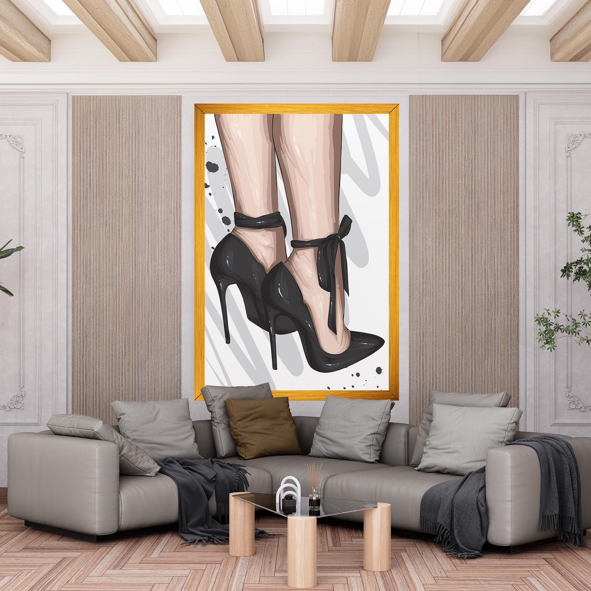 Black Woman Shoes mockup 6