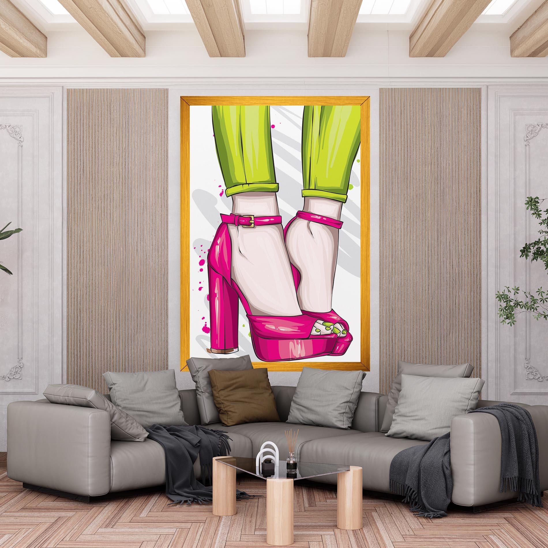 Leinwandbild Green Nails mockup 6