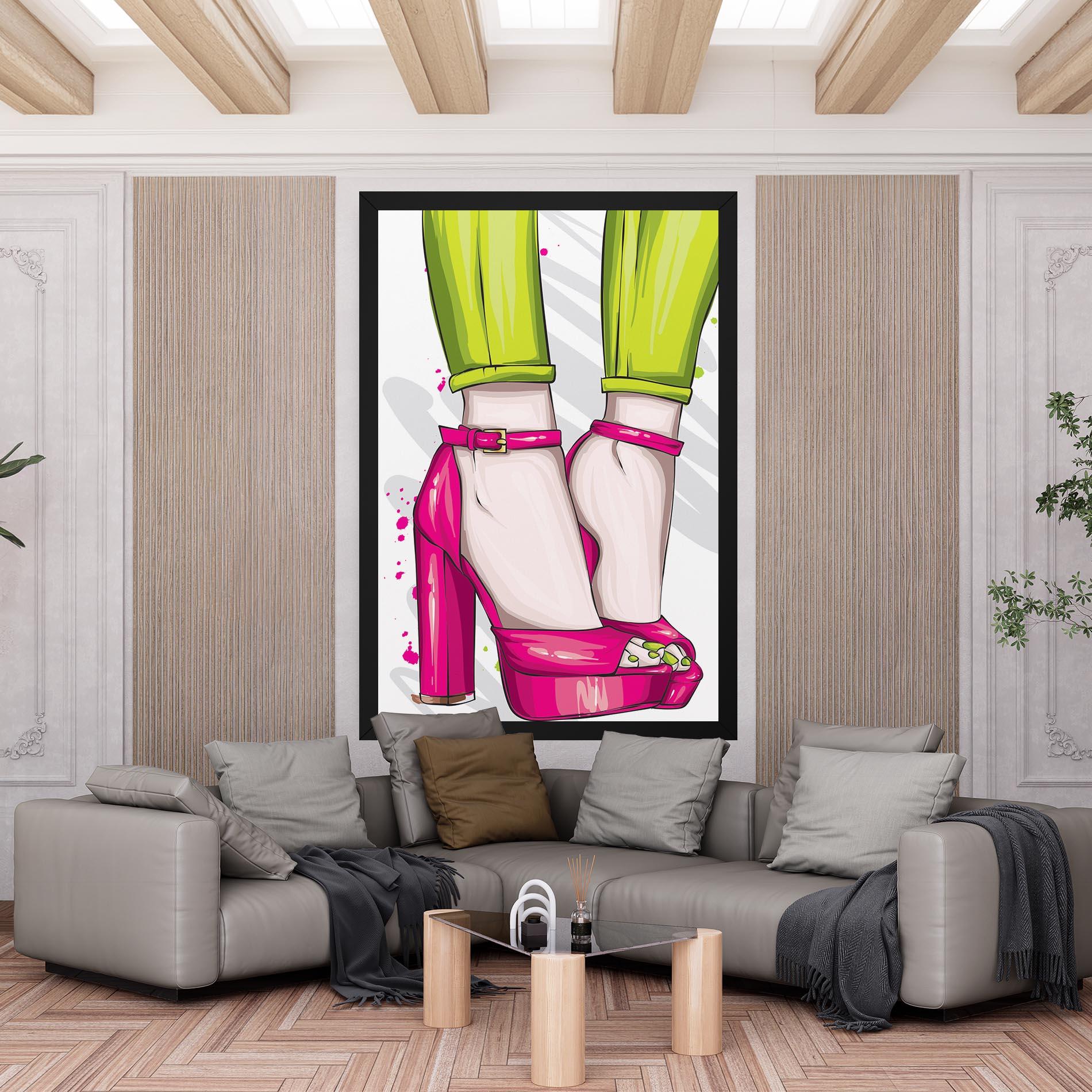 Leinwandbild Green Nails mockup 6