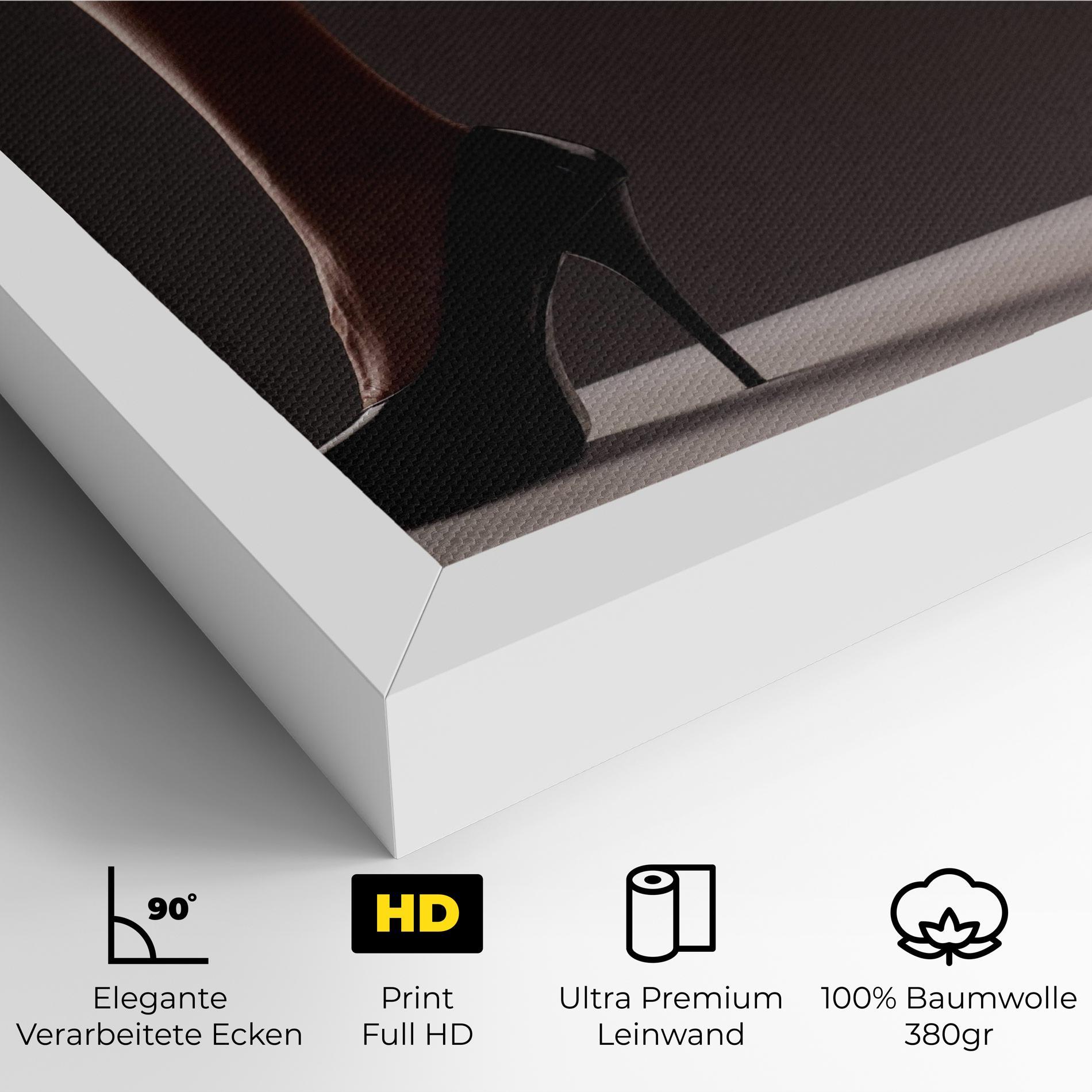Leinwandbild Black High Heels mockup 4