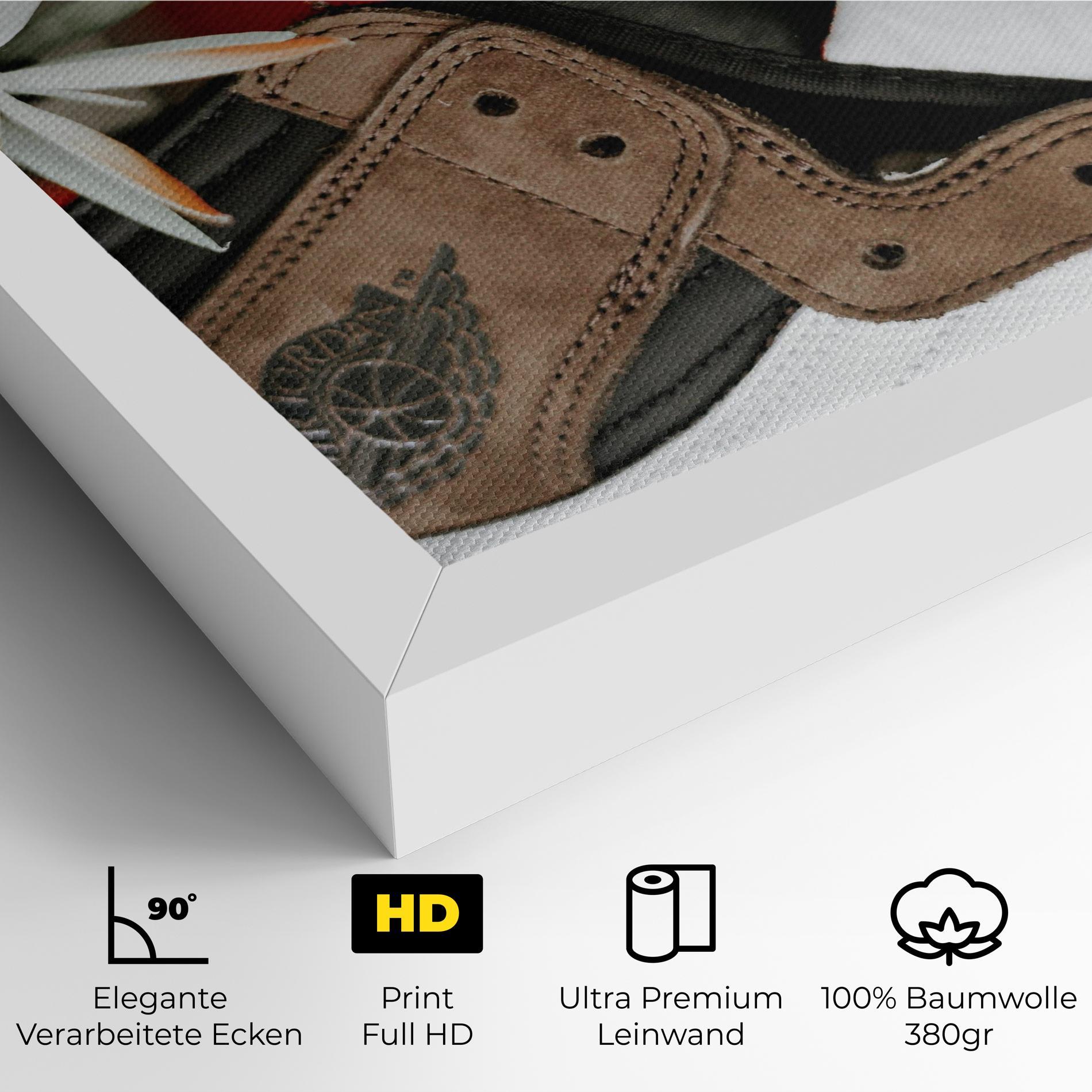 Leinwandbild Brown Air Jordan mockup 4