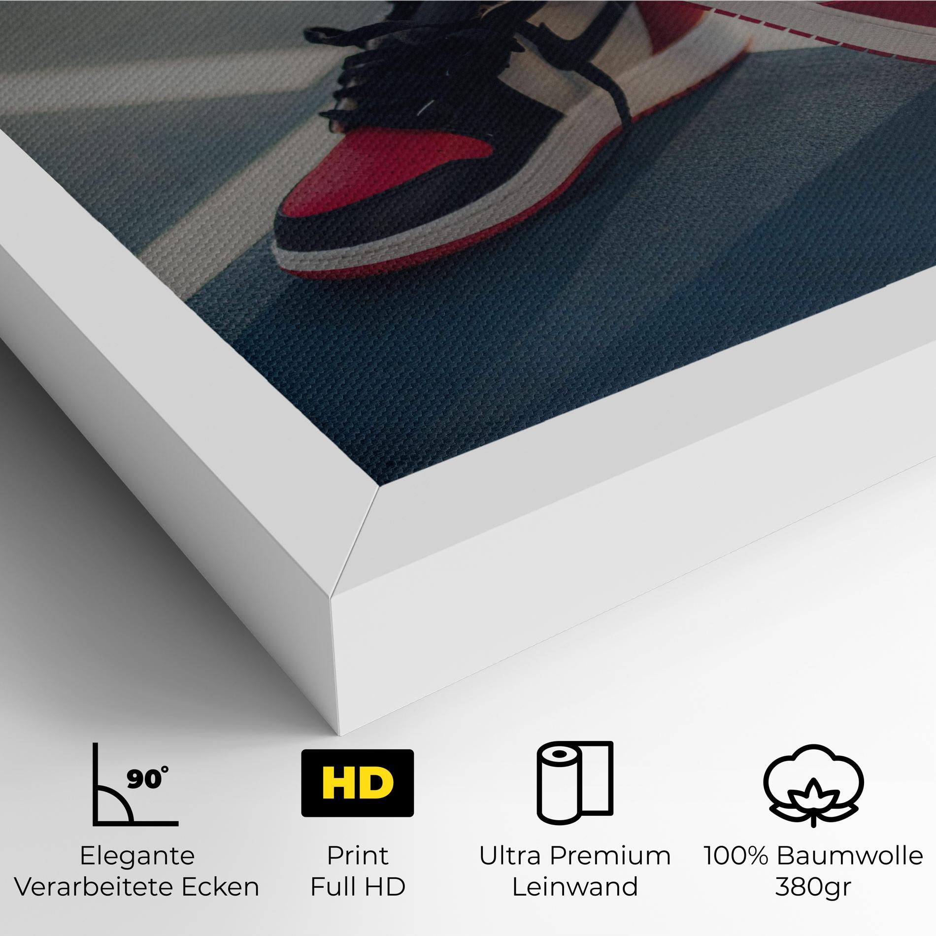 Leinwandbild Cool Nike Red Jordan Air mockup 4