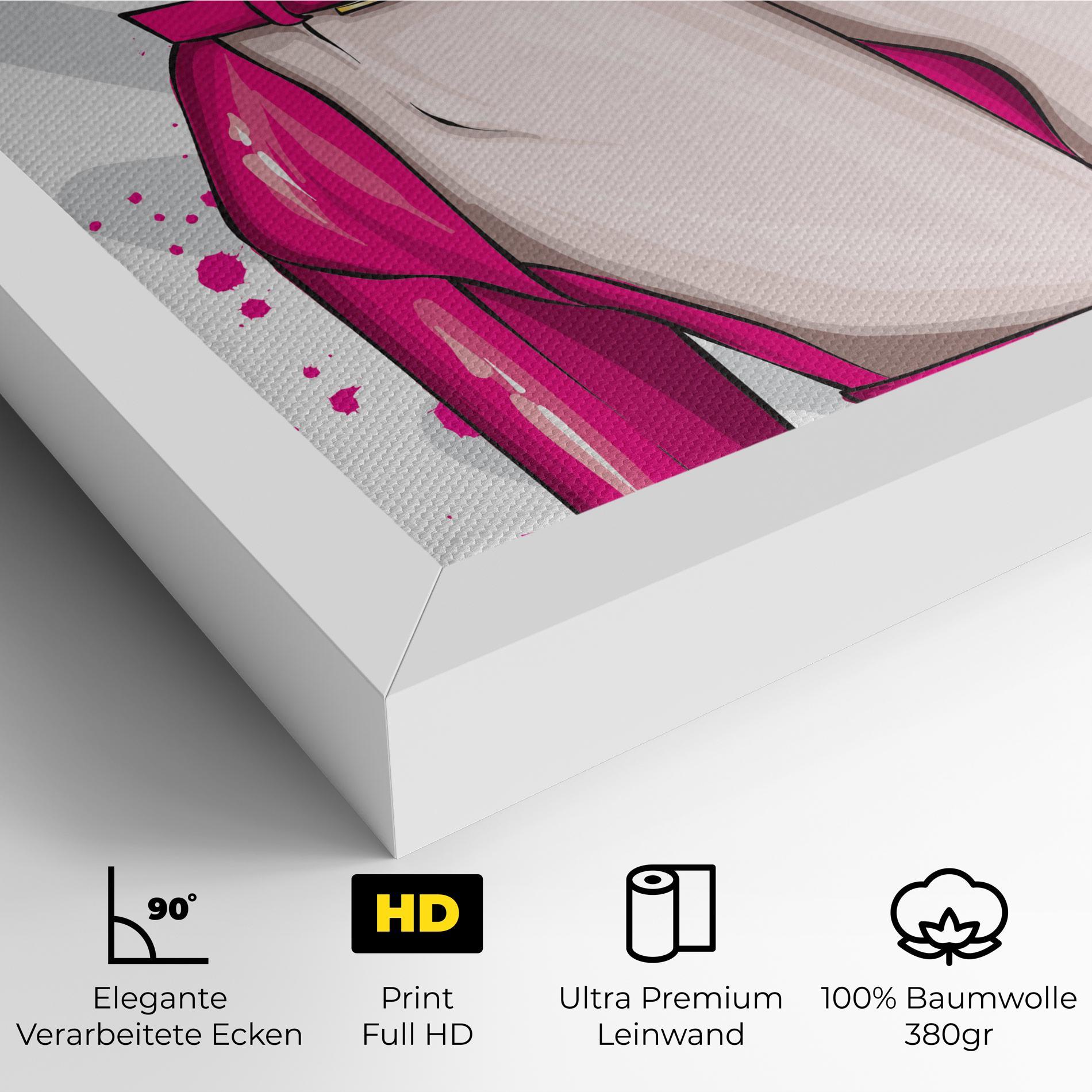 Leinwandbild Green Nails mockup 4