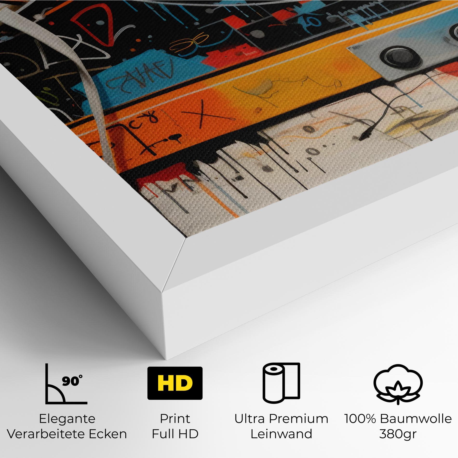 Leinwandbild Teenager Sneakers mockup 4