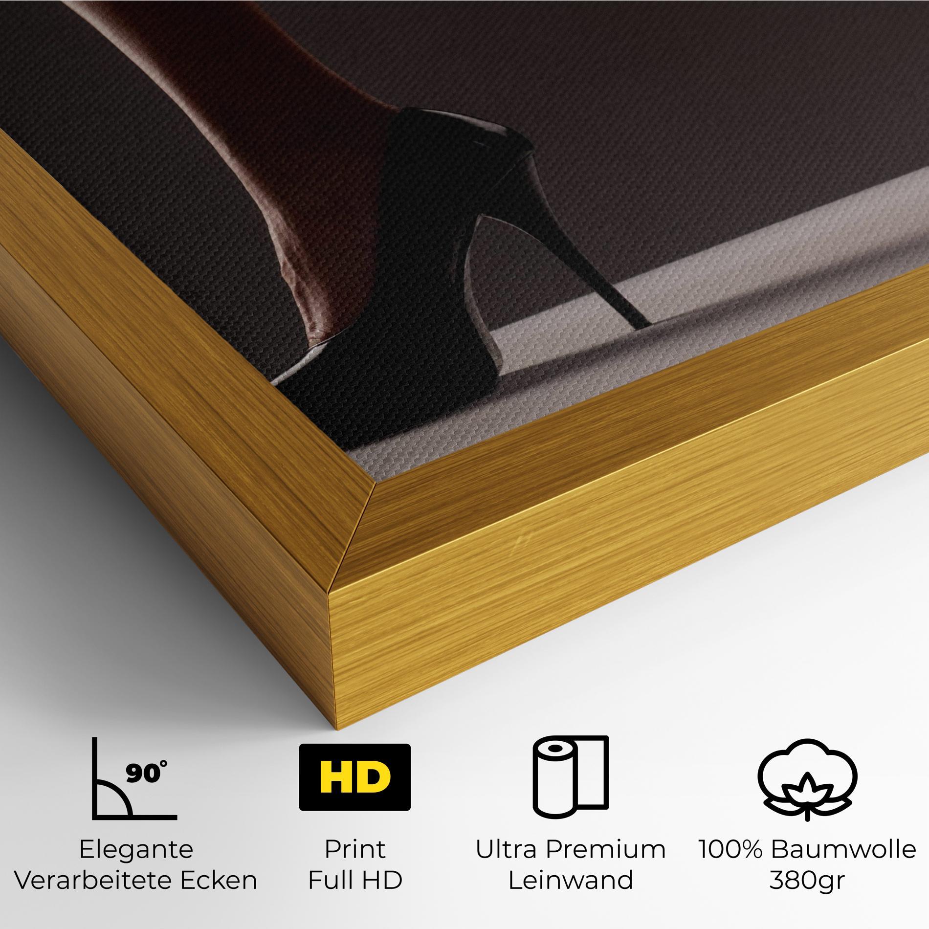 Leinwandbild Black High Heels mockup 4