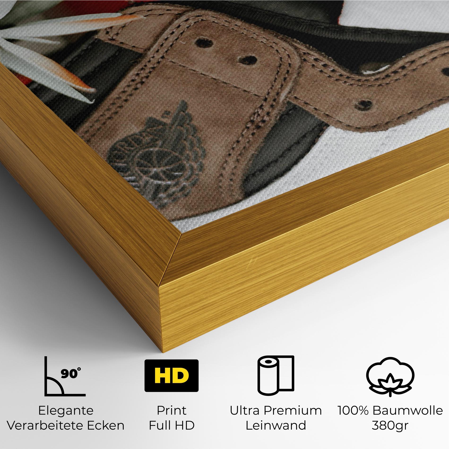 Leinwandbild Brown Air Jordan mockup 4