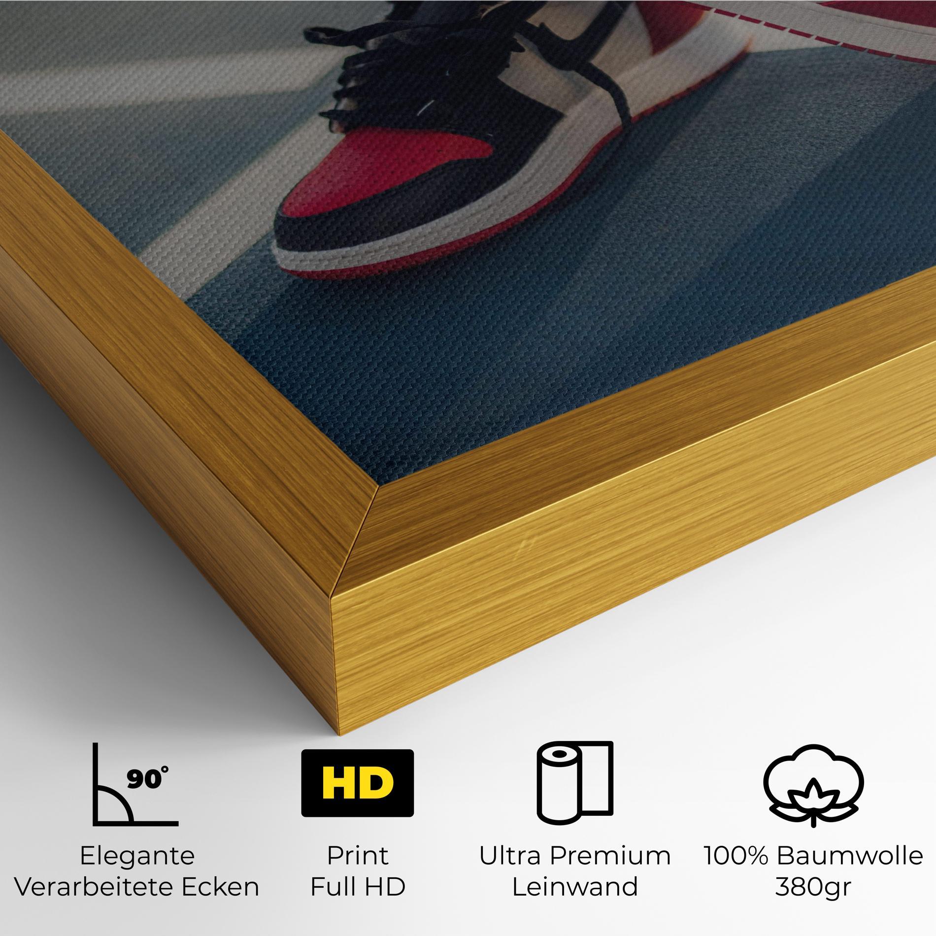 Leinwandbild Cool Nike Red Jordan Air mockup 4