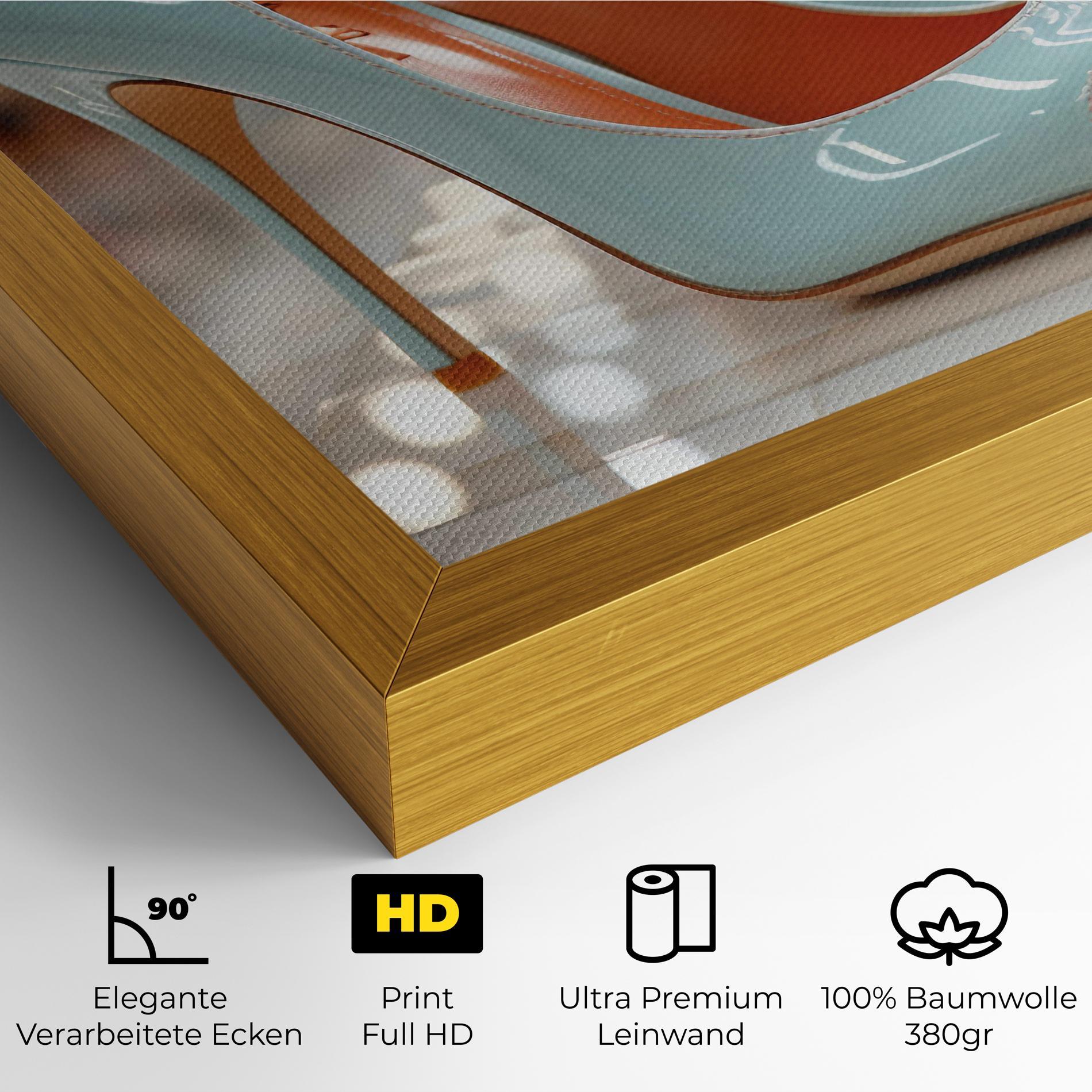 Leinwandbild Light Blue Heels mockup 4