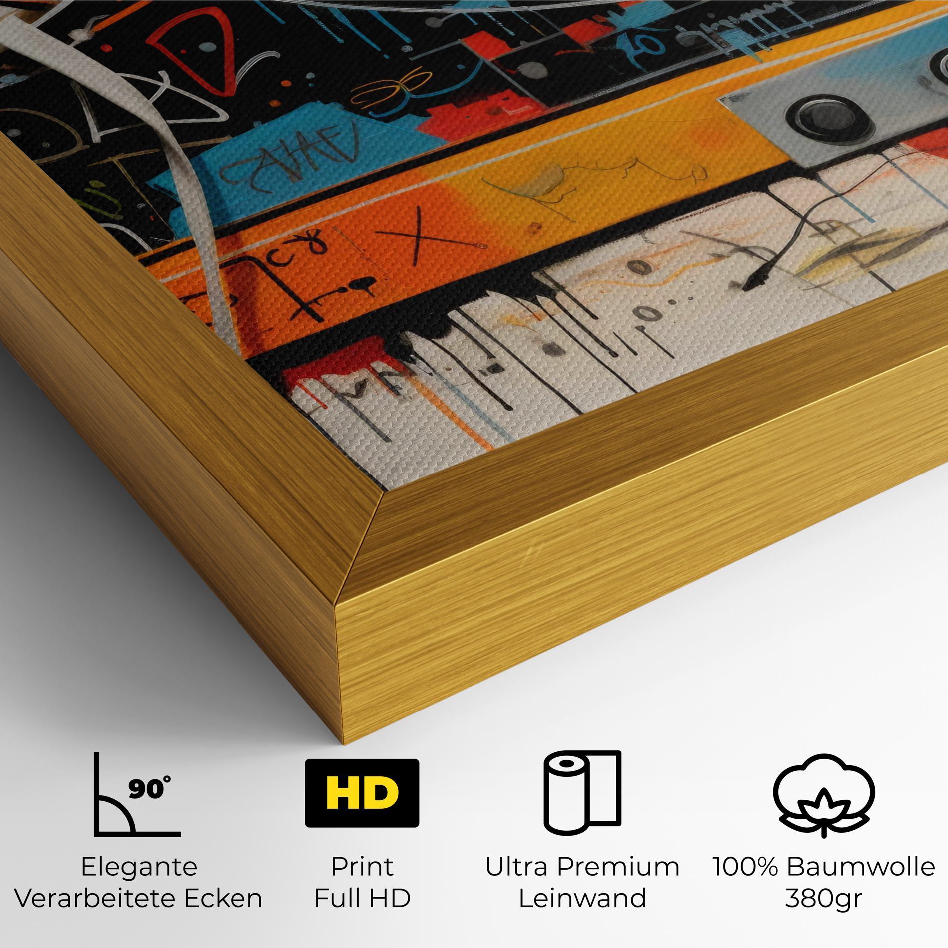 Leinwandbild Teenager Sneakers mockup 4