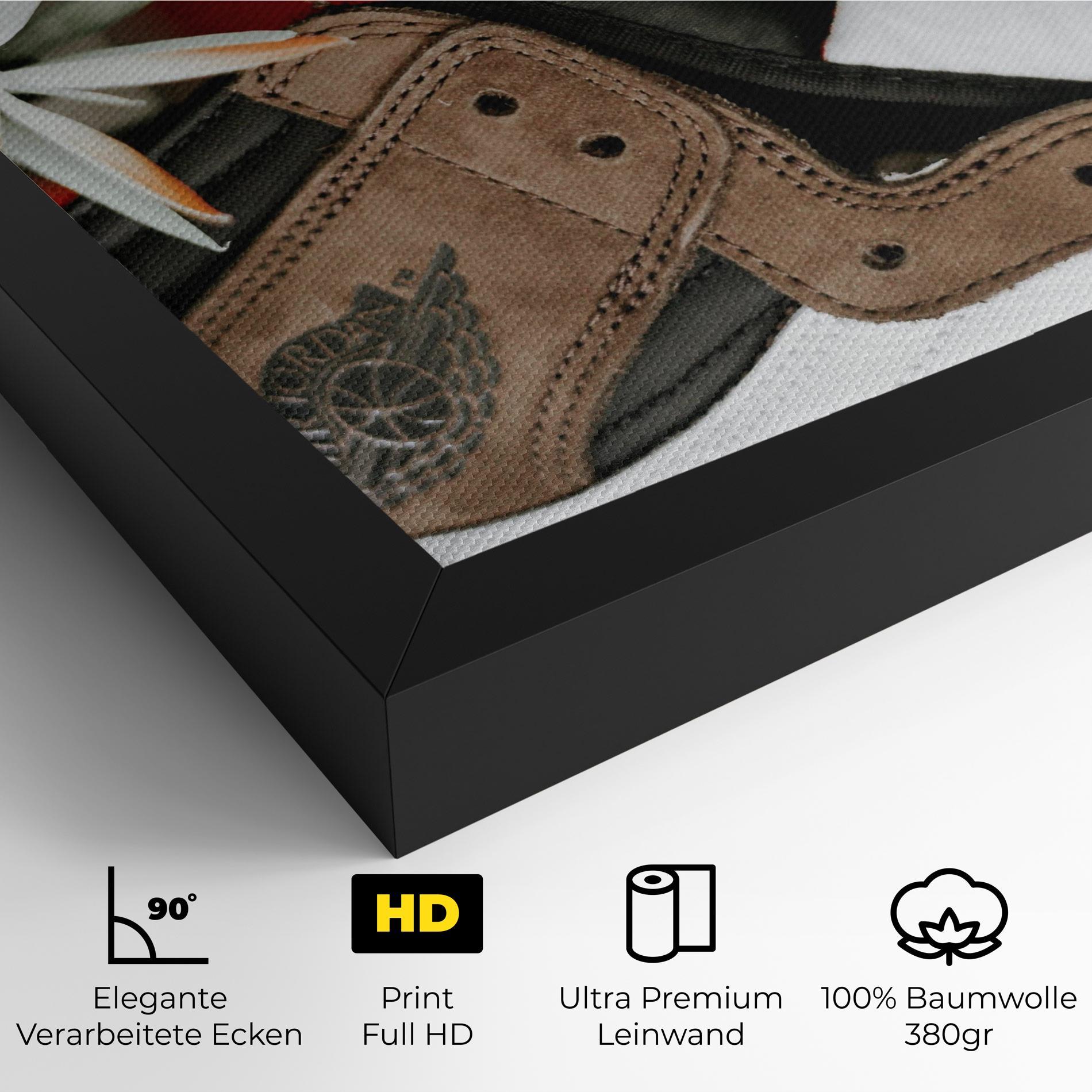Leinwandbild Brown Air Jordan mockup 4