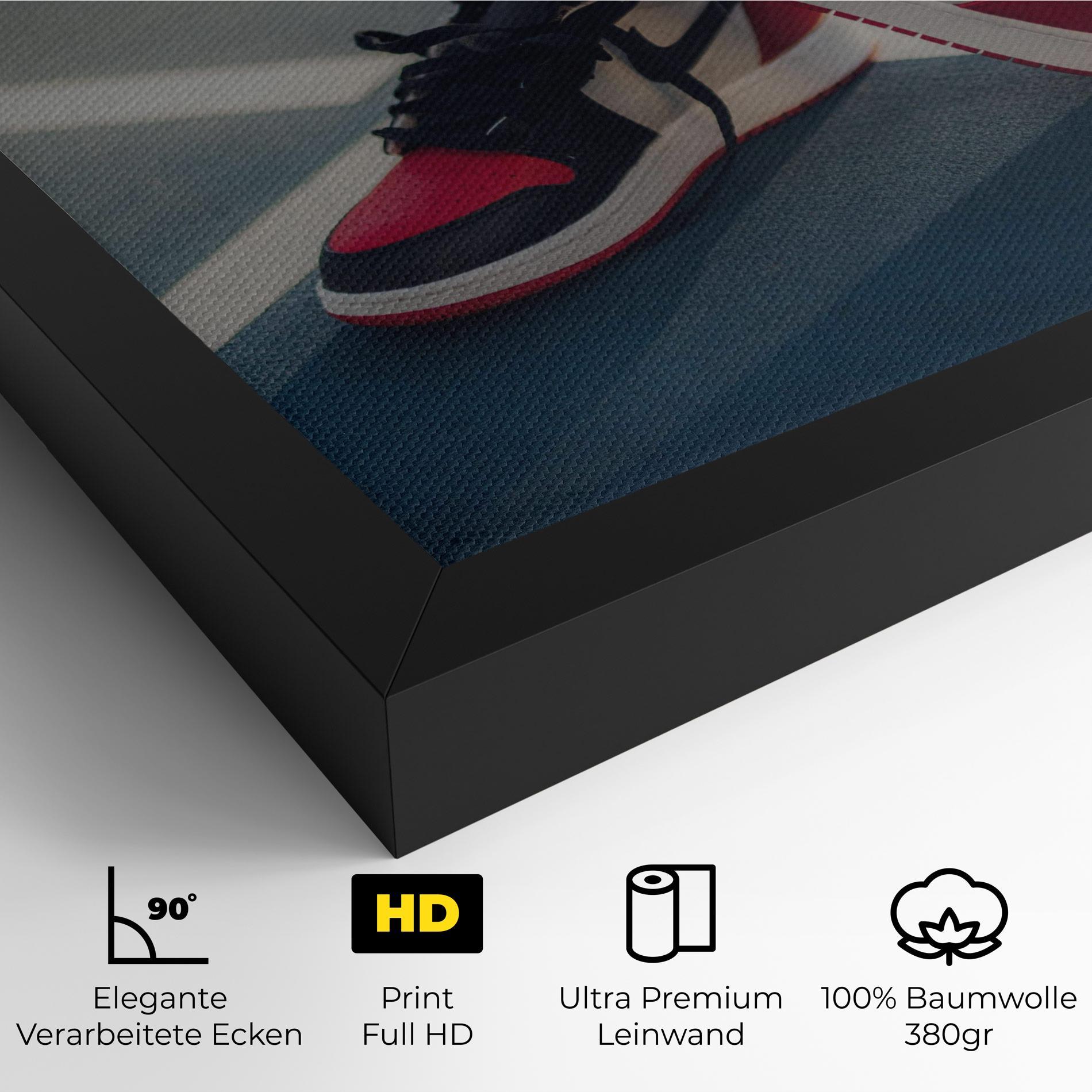 Leinwandbild Cool Nike Red Jordan Air mockup 4