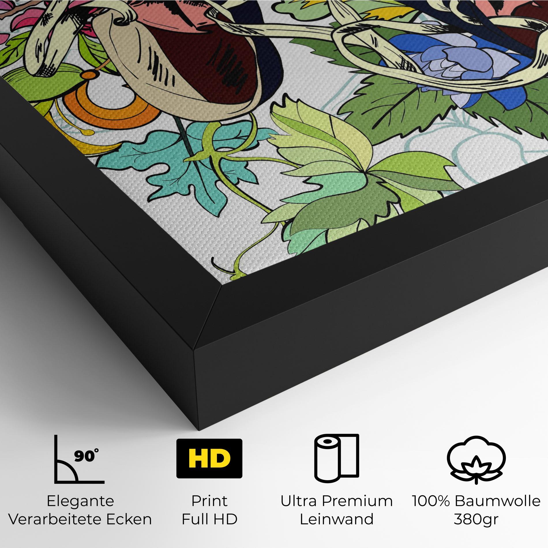 Leinwandbild Flower Shoes mockup 4