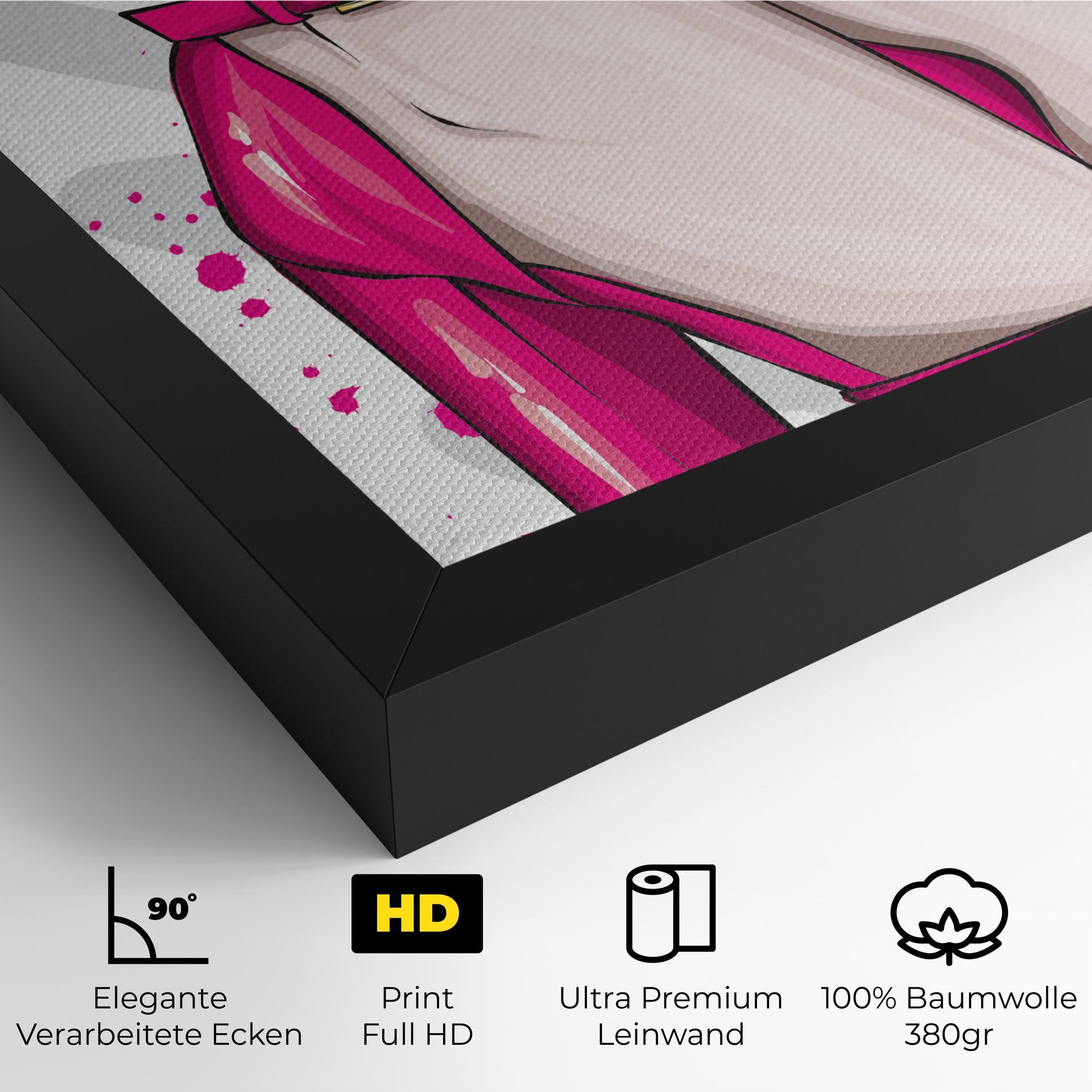 Leinwandbild Green Nails mockup 4