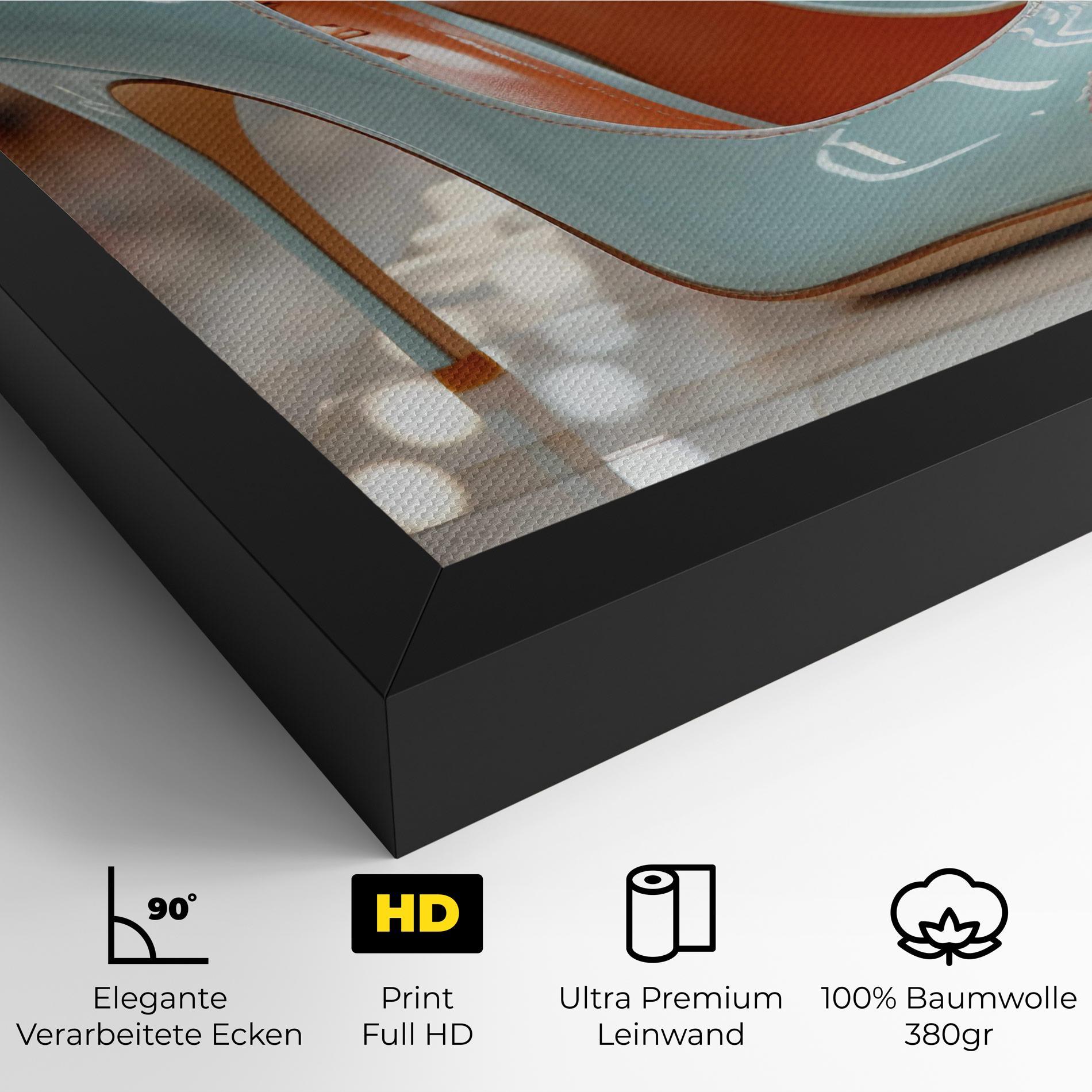 Leinwandbild Light Blue Heels mockup 4