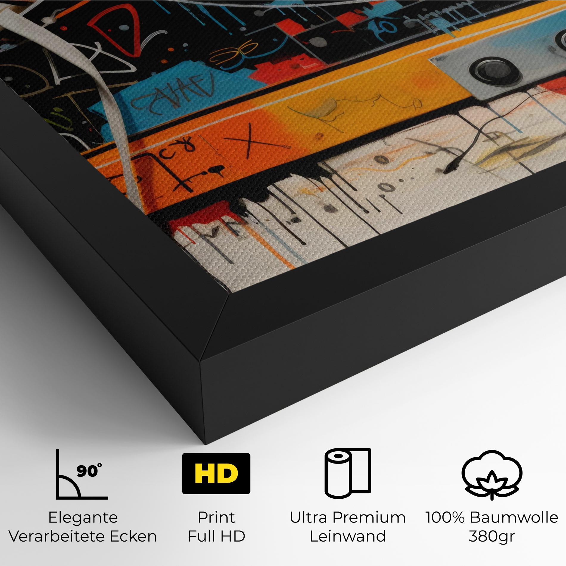 Leinwandbild Teenager Sneakers mockup 4