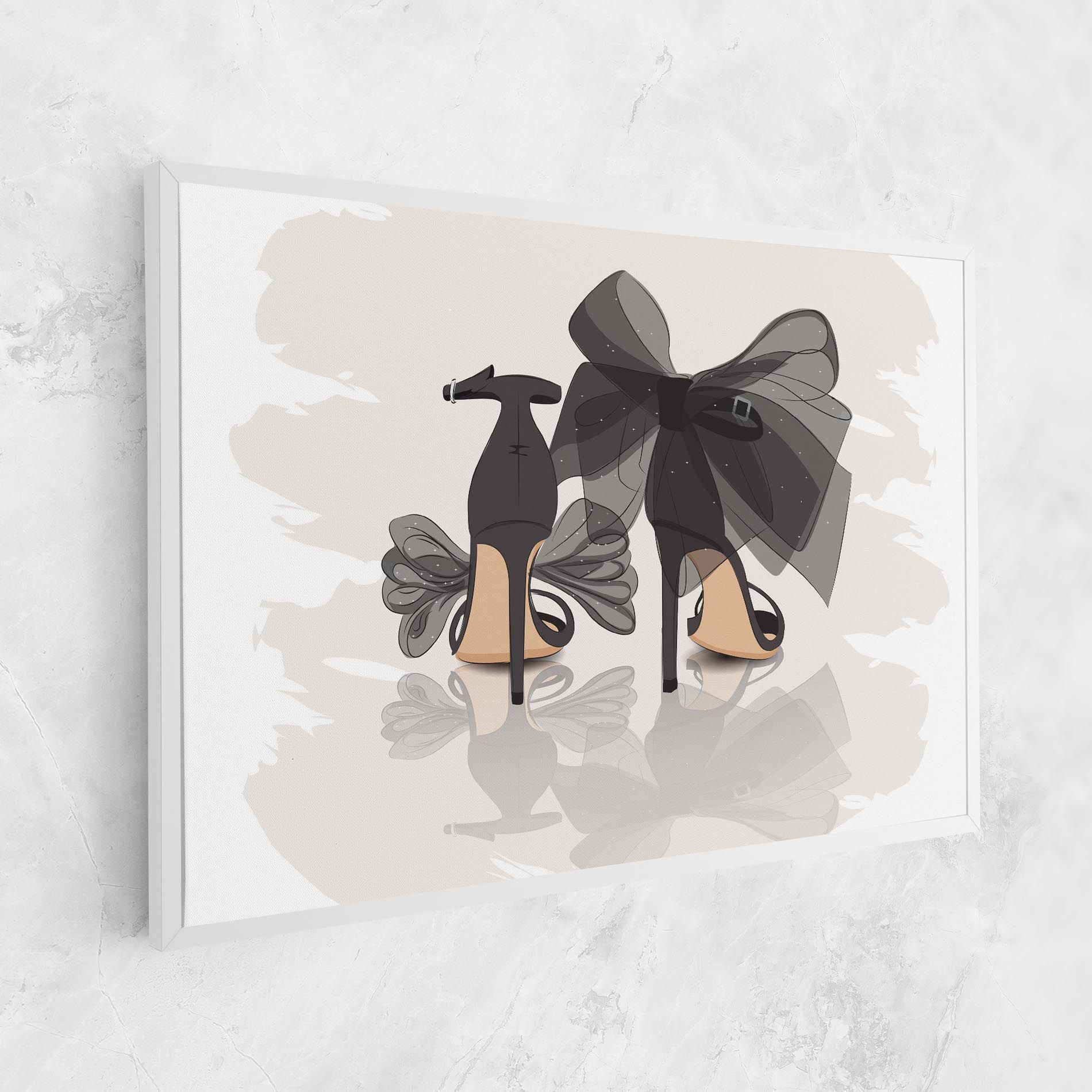 Black Bow Heels mockup 1