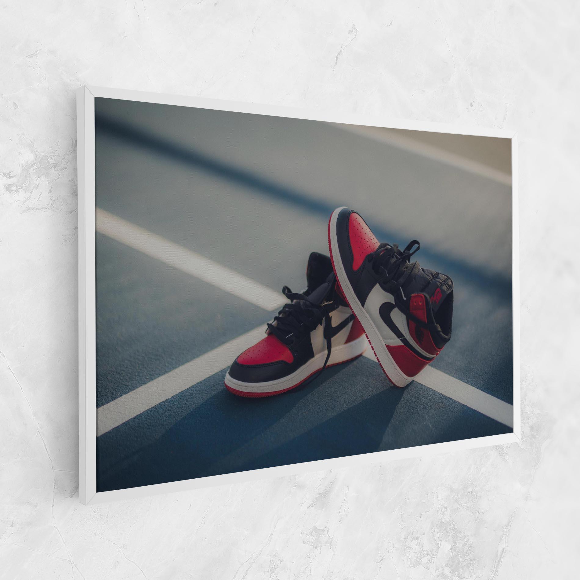 Leinwandbild Cool Nike Red Jordan Air mockup 1