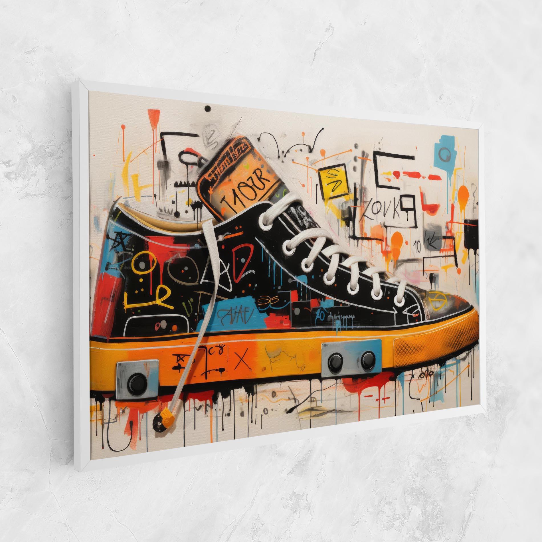 Leinwandbild Teenager Sneakers mockup 1