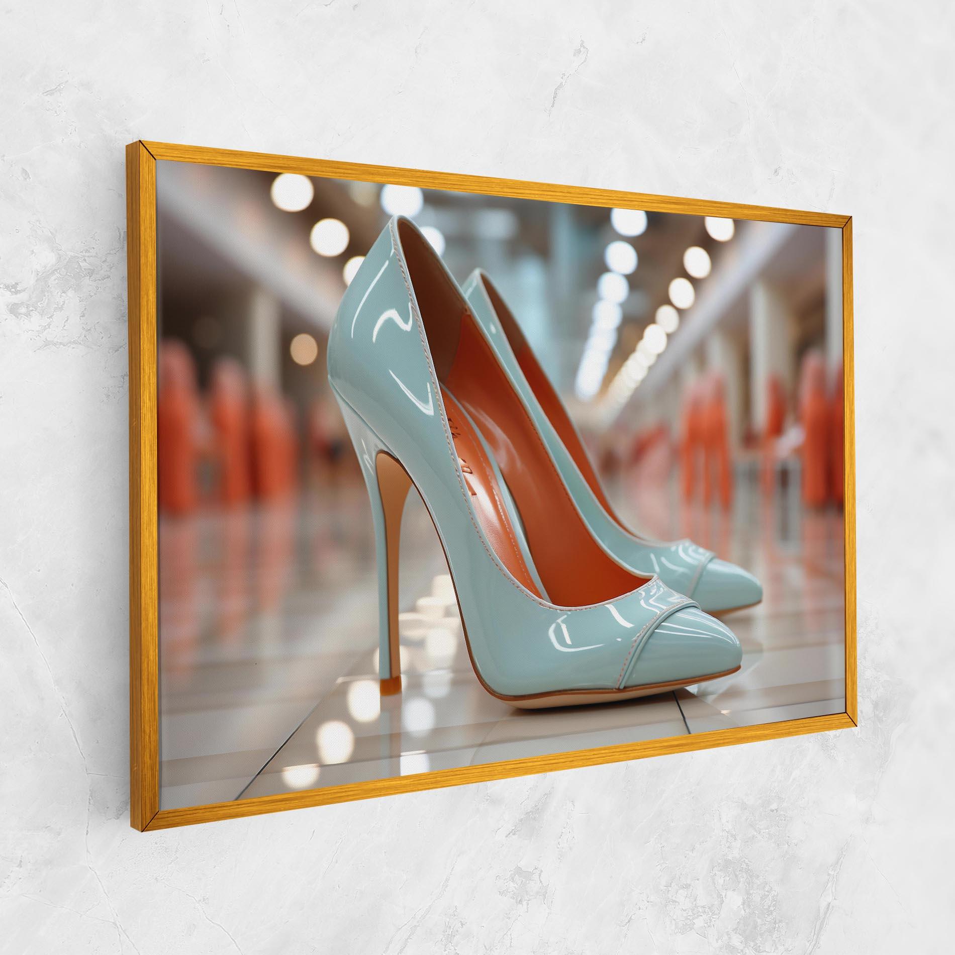 Leinwandbild Light Blue Heels mockup 1