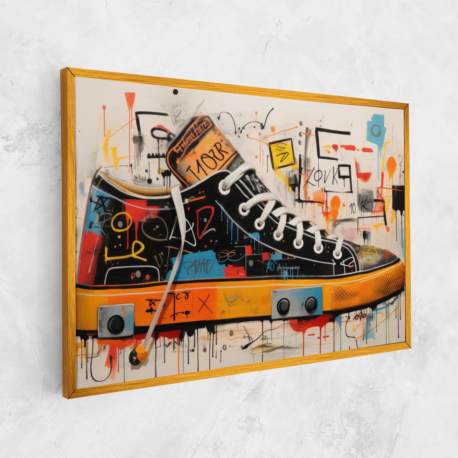 Leinwandbild Teenager Sneakers mockup 1