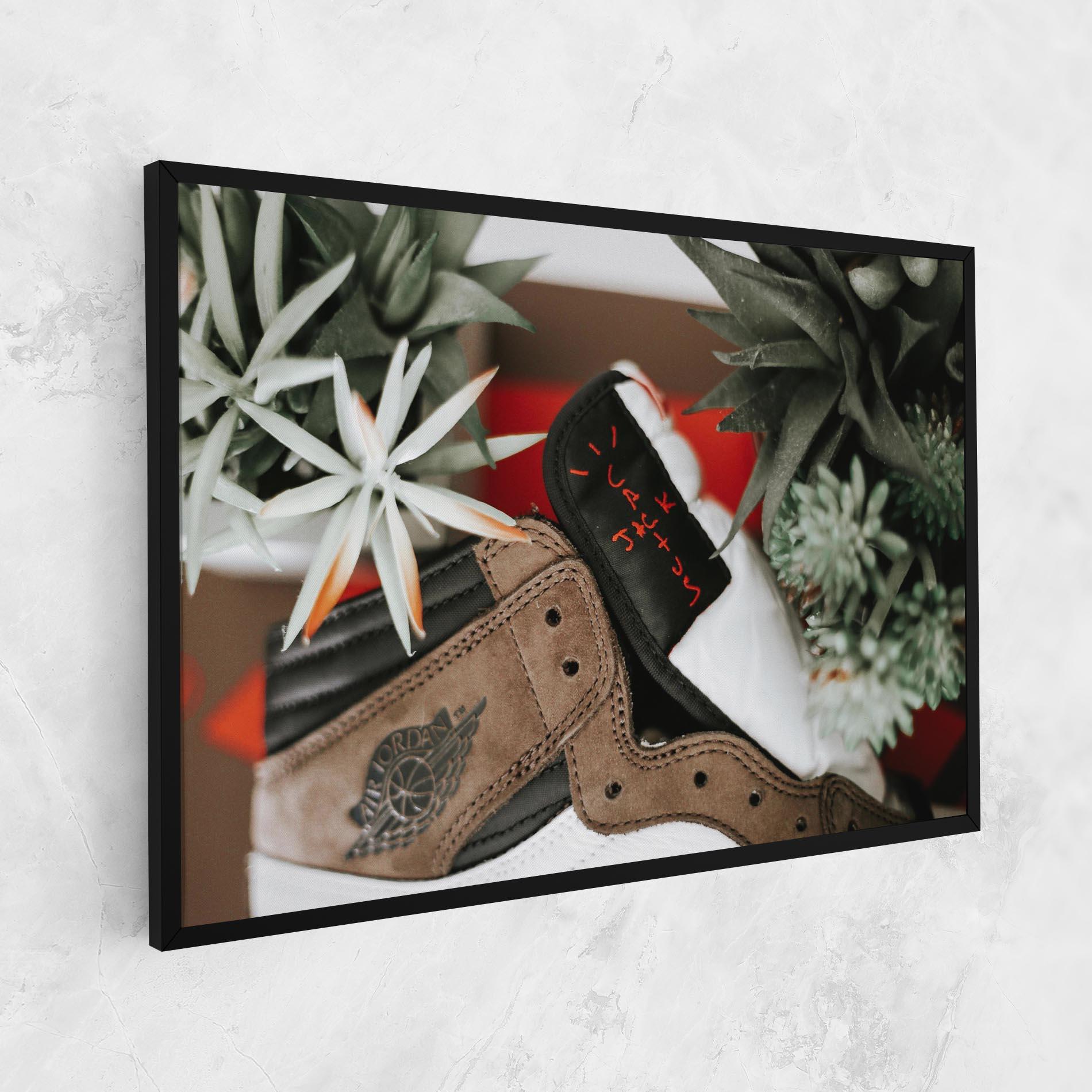 Leinwandbild Brown Air Jordan mockup 1