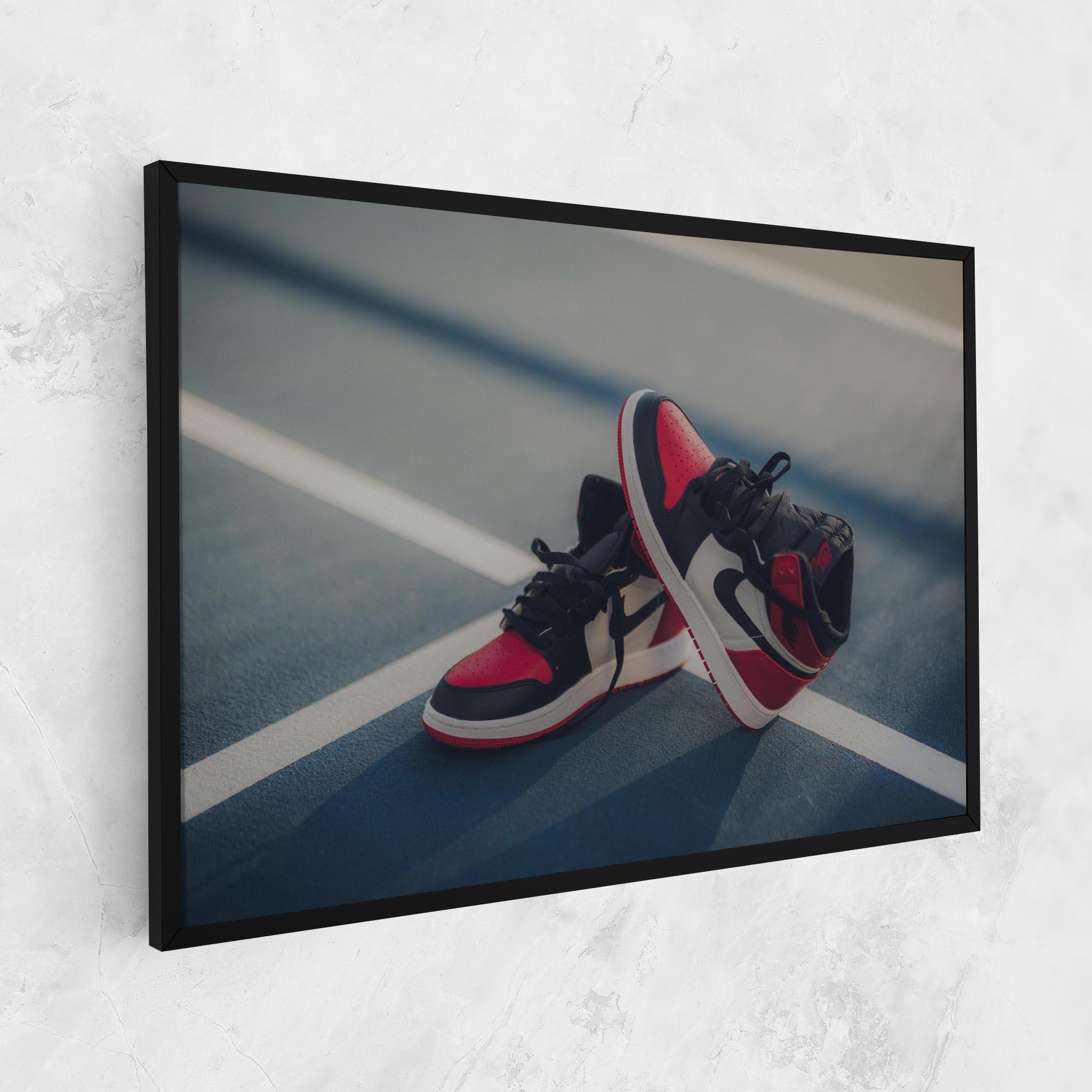 Leinwandbild Cool Nike Red Jordan Air mockup 1