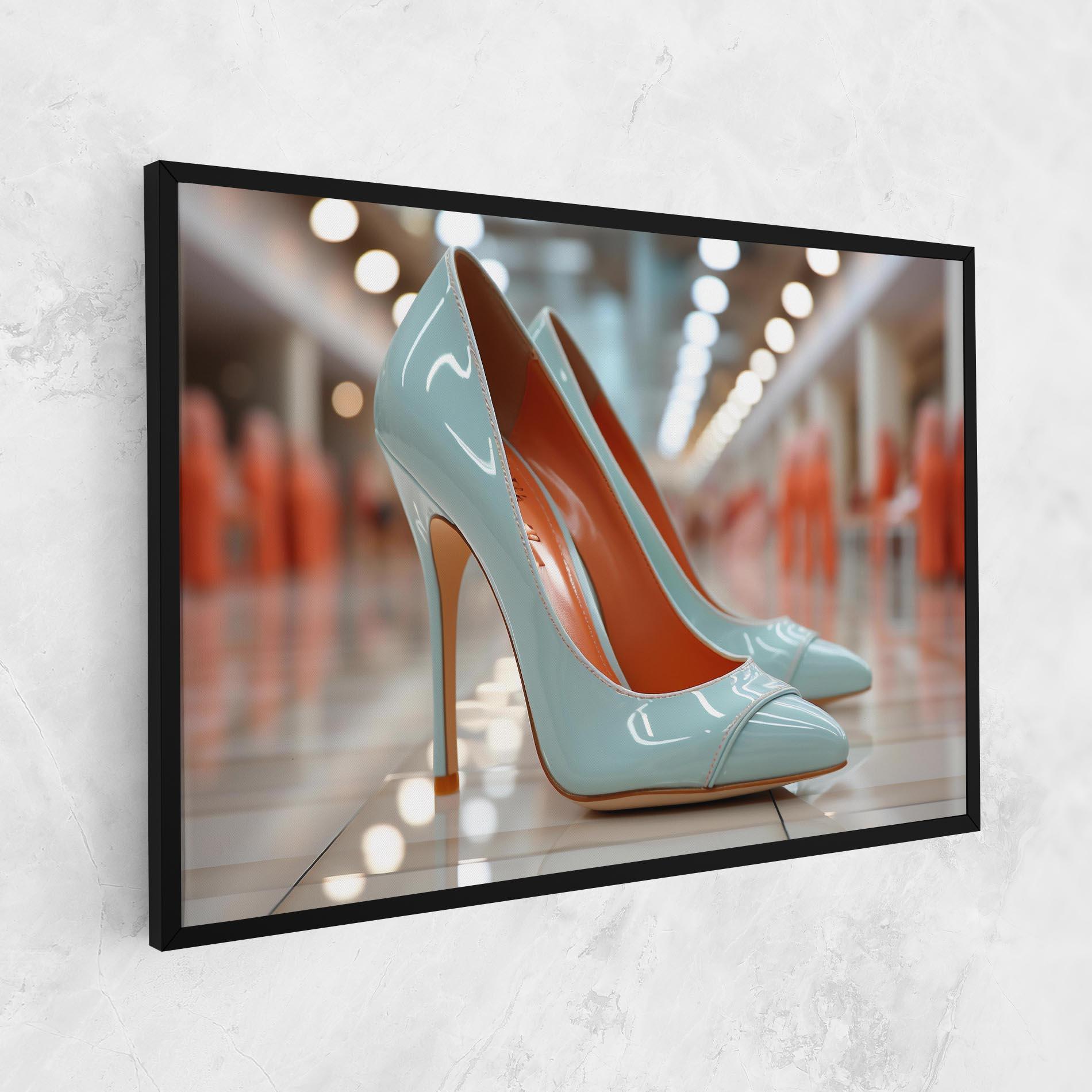 Leinwandbild Light Blue Heels mockup 1