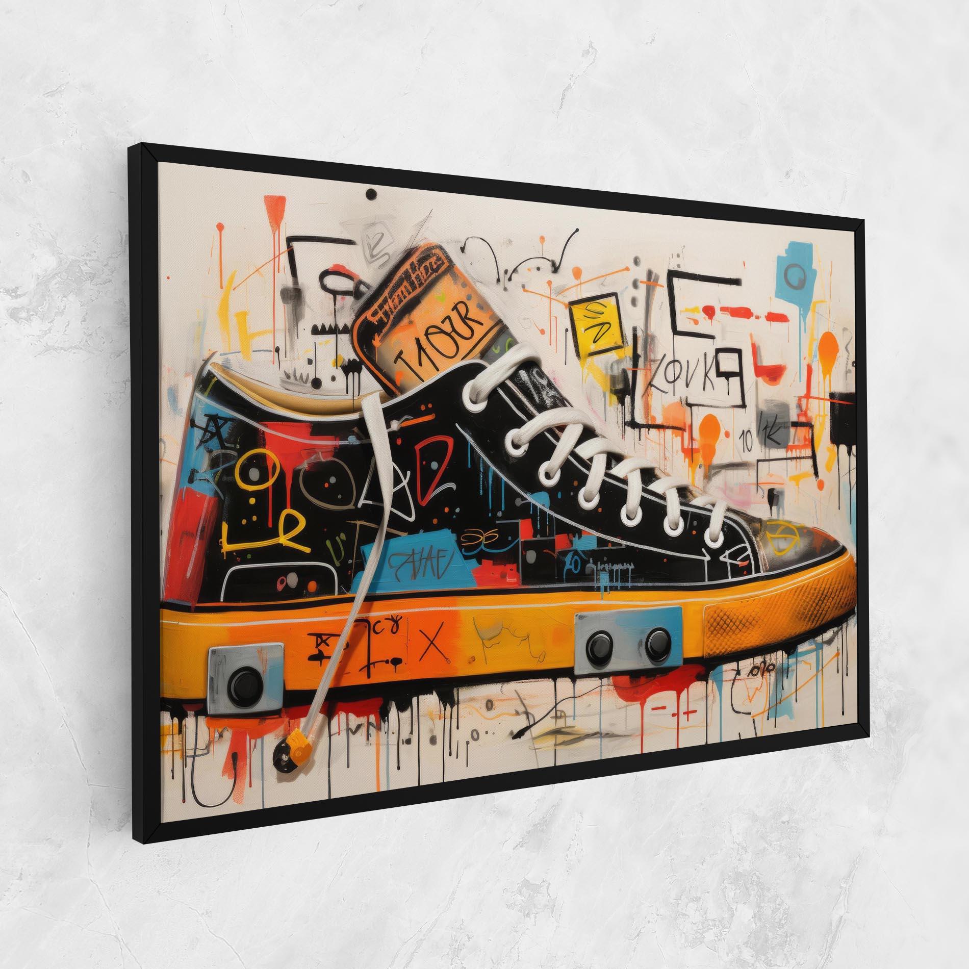 Leinwandbild Teenager Sneakers mockup 1