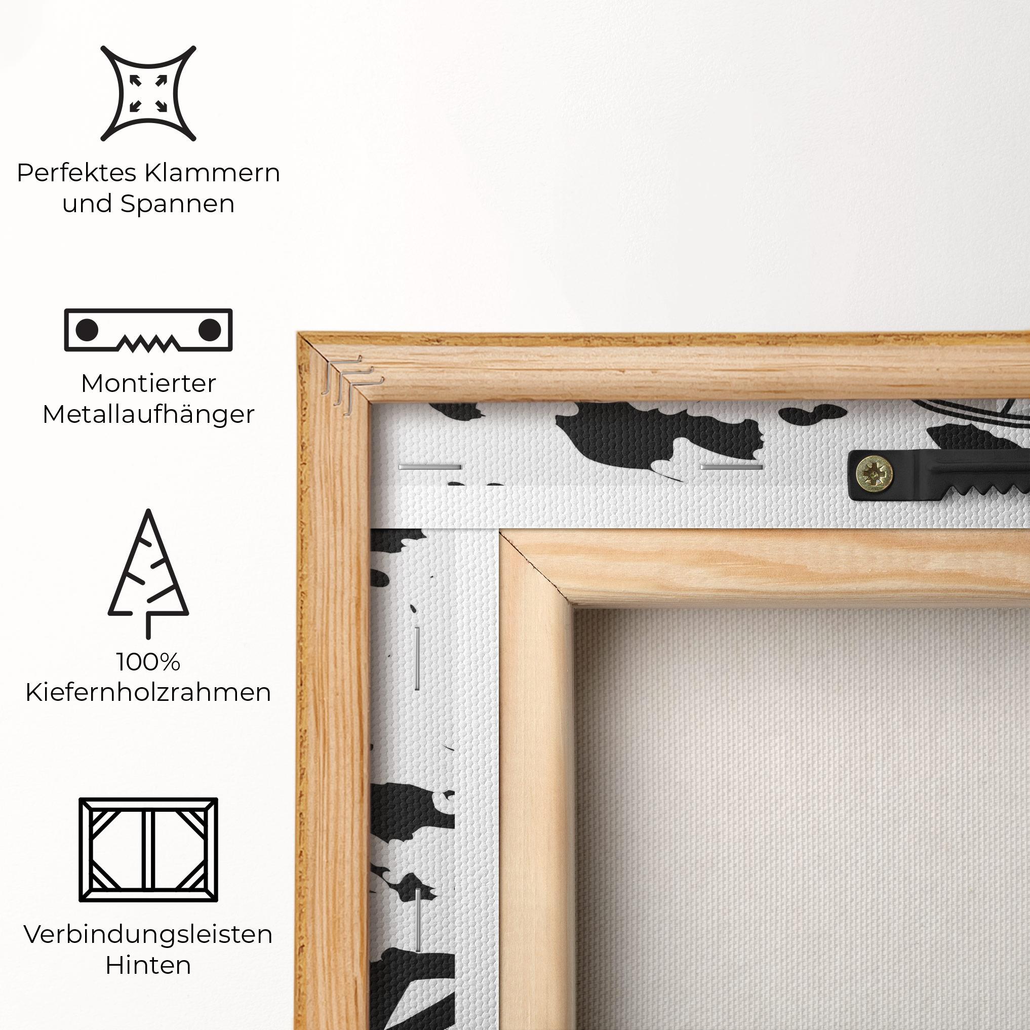 Leinwandbild Black Footwear mockup 5