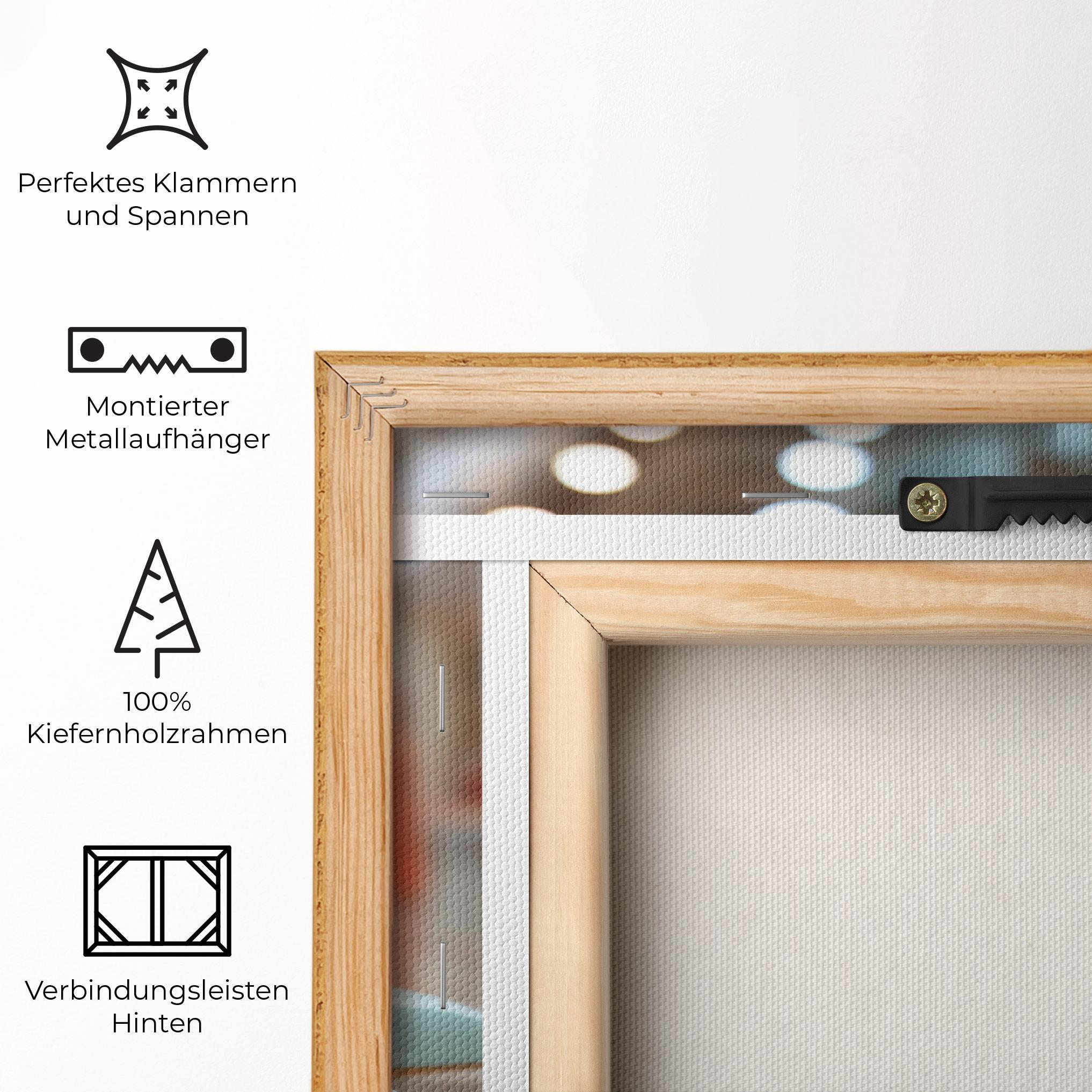 Leinwandbild Light Blue Heels mockup 5